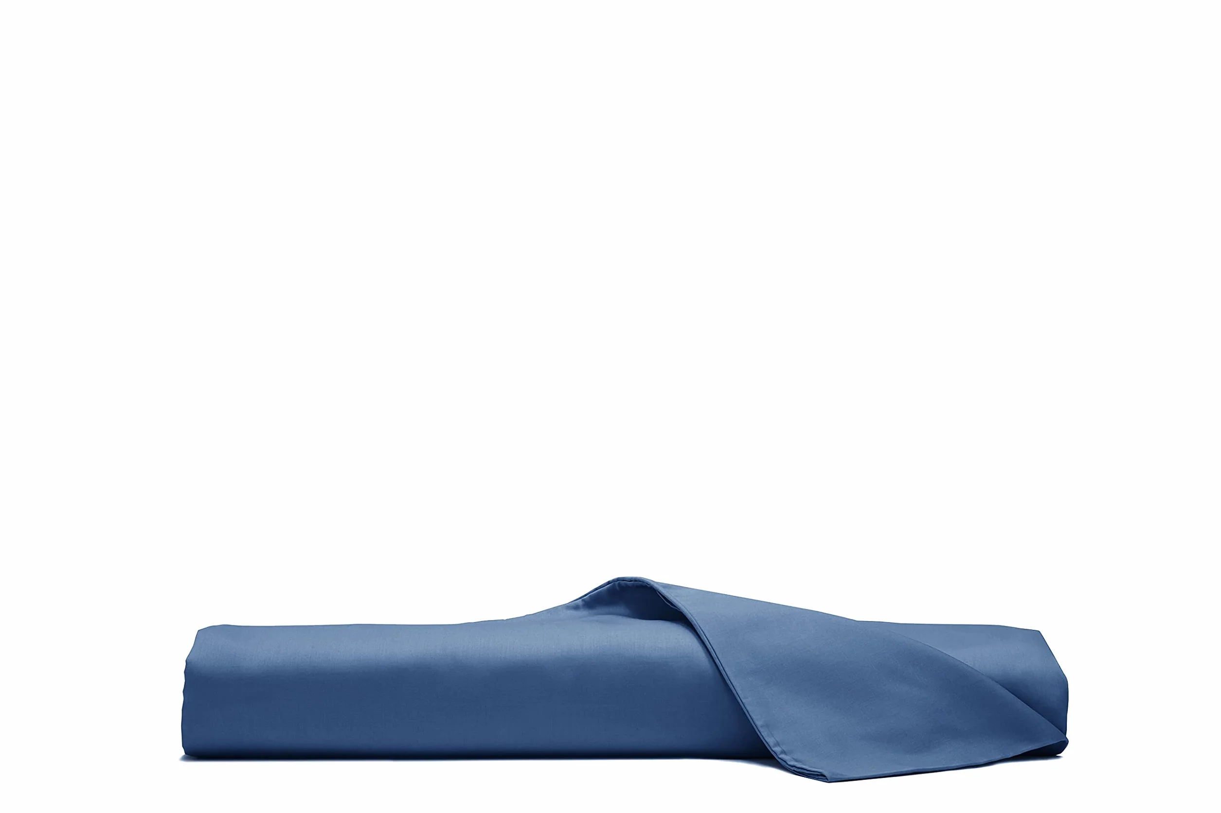 Zestaw pościeli z bawełny satynowej klasy premium, poszewka na kołdrę 135 x 200 cm, poszewka na poduszkę 80 x 80 cm, 100% bawełna, niebieska