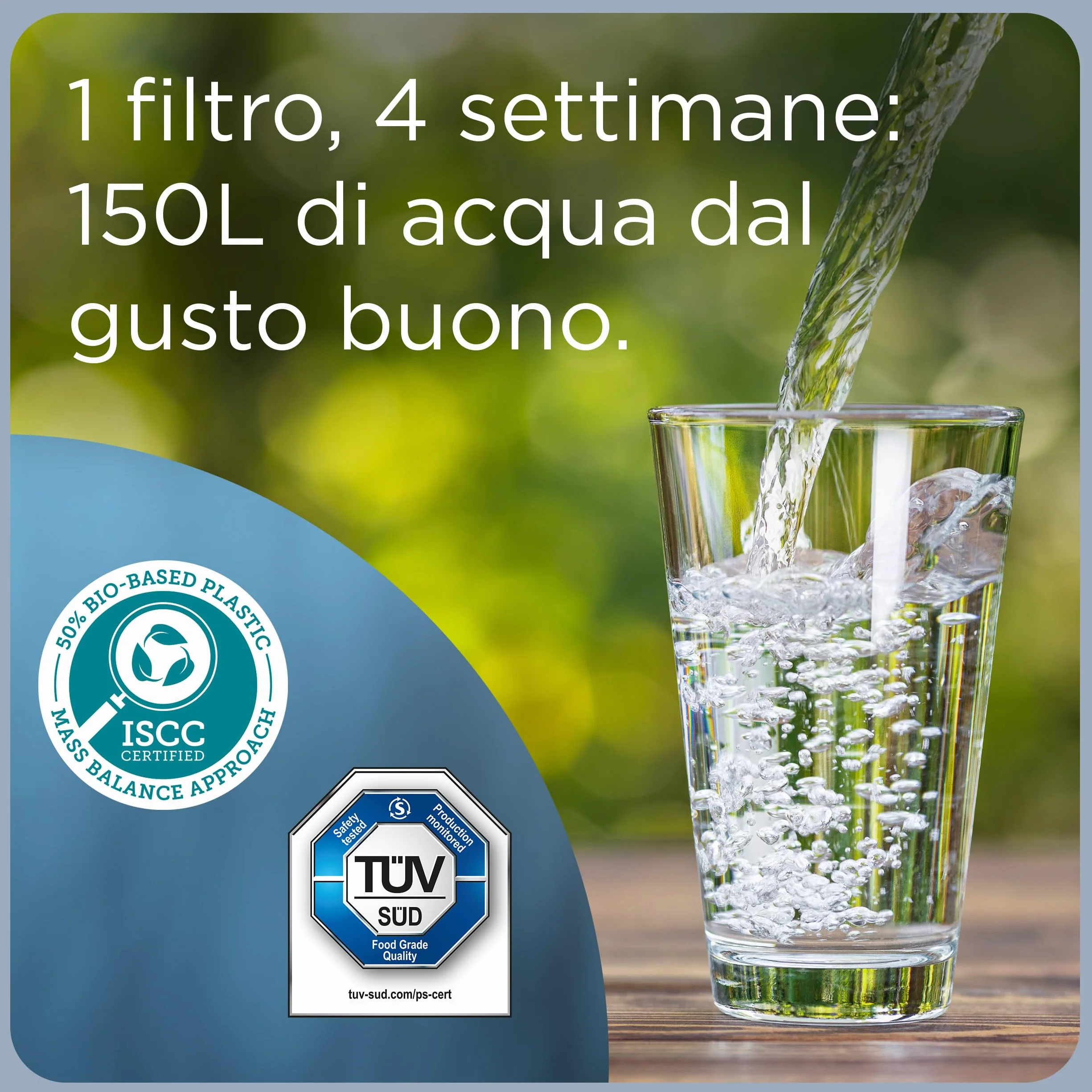 CARAFFA IN VETRO 2.5LT +1MAXTRA PRO