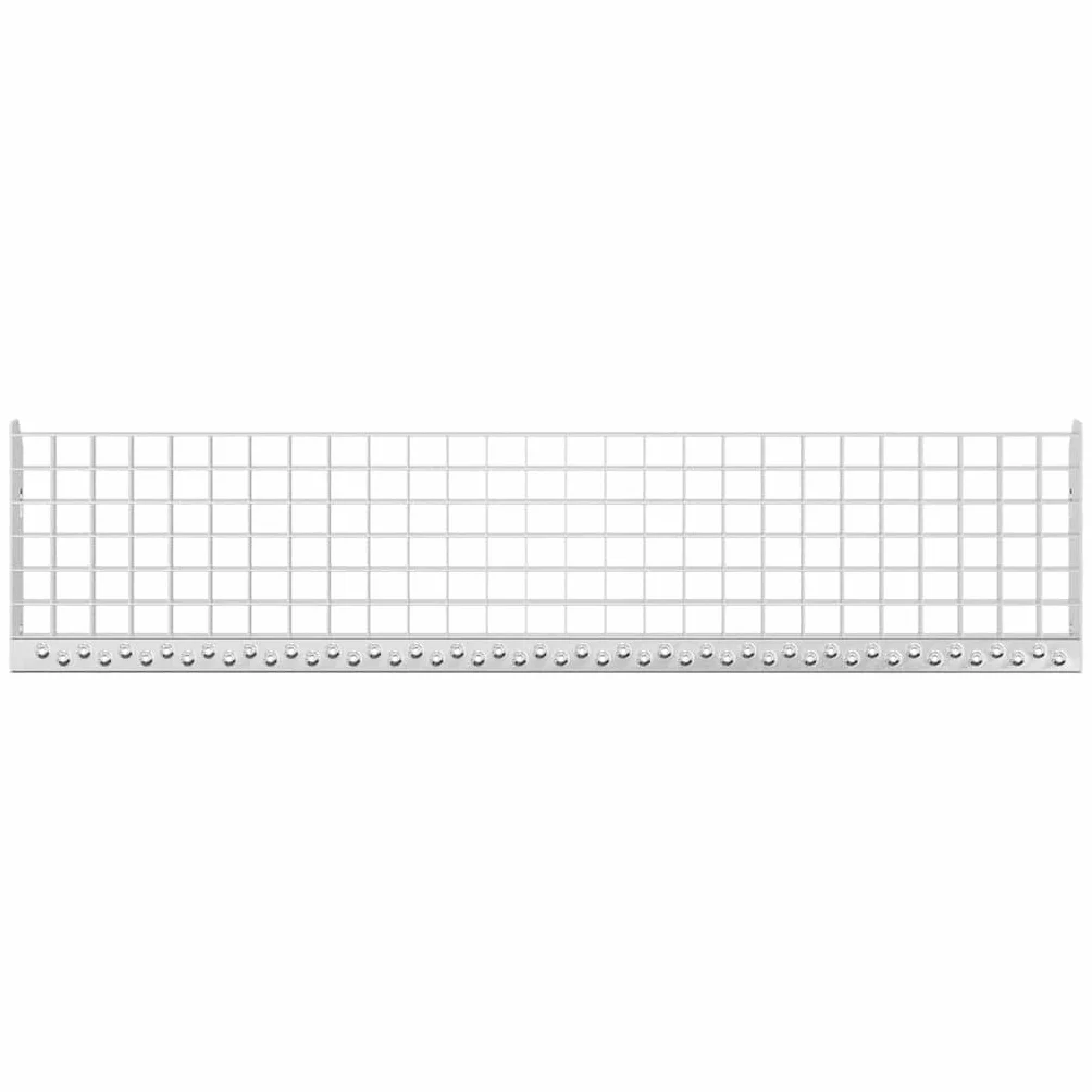 Hothingwell Schody Kraty schodowe 100x24x7 cm Stal ocynkowana | Antypoślizgowy, do użytku wewnątrz na zewnątrz, zintegrowany drenaż, 1 sztuka