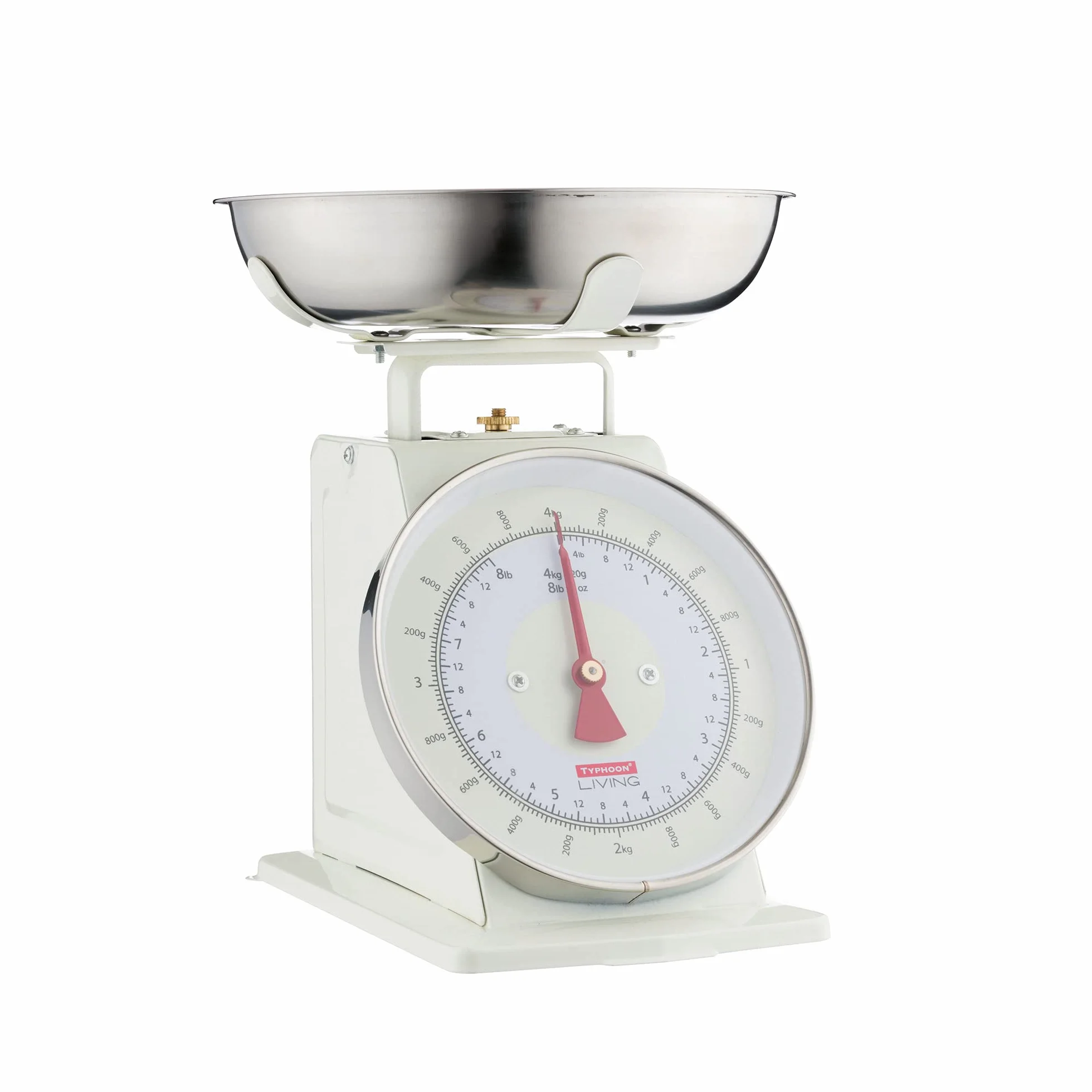 Typhoon Living Kitchen waga z miską ze stali nierdzewnej, 15 x 26 x 22 cm, kremowa