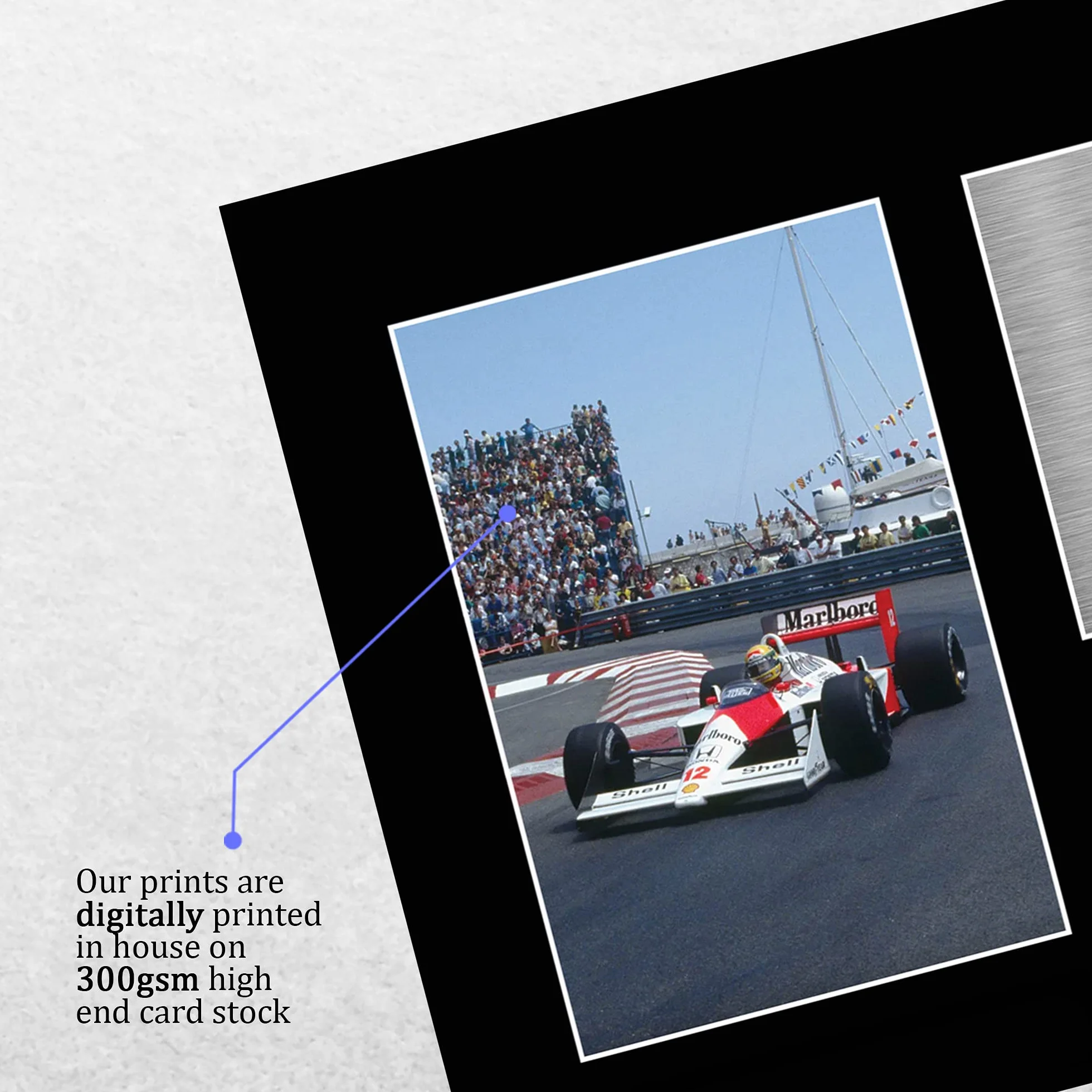 HWC Trading A4 Ayrton Senna Formula 1 Prezenty Z Nadrukiem Podpisane Zdjęcie Z Autografem Dla Fanów Wyścigów F1 Formuły 1
