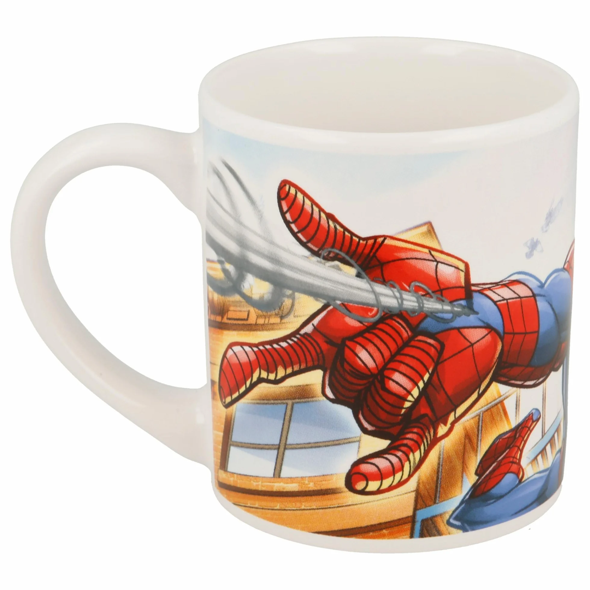 Zestaw do naczyń Stor z melaminy w otwartych opakowaniach prezentowych, 3-częściowy, miska, talerz, taza, Spiderman Streets