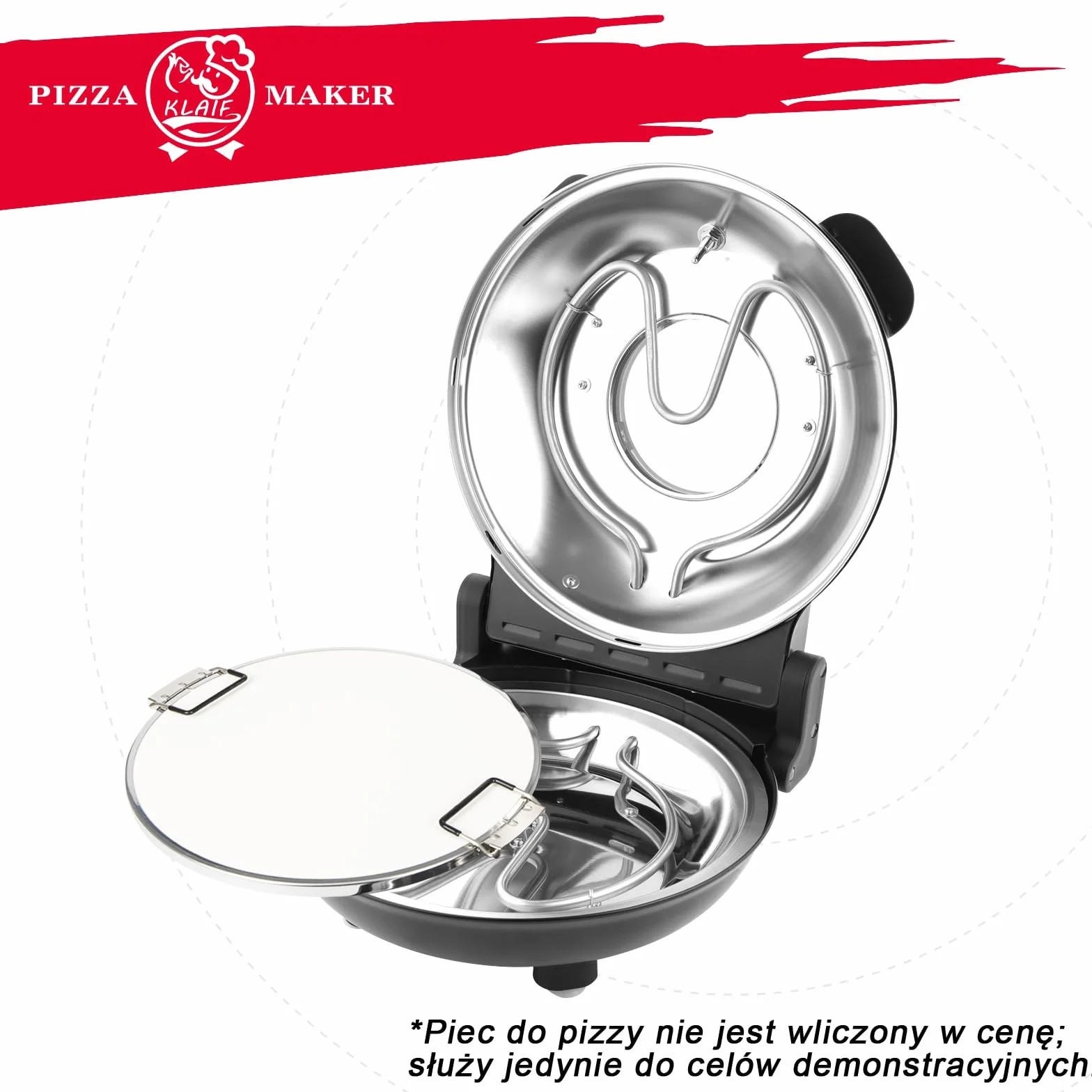 KLAIF 12-calowy kamień do pizzy (zamiennik) do elektrycznego pieca do pizzy – ceramiczny kamień do pieczenia 31 cm, kompatybilny z modelami LM, LMR i LMC | Ceramiczna cegła 31 cm, kompatybilna z LM, LMR i LMC
