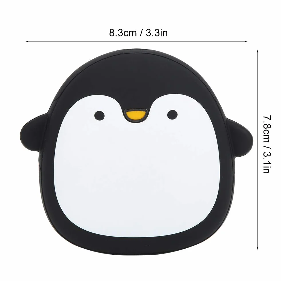 Przenośny Power Bank Ogrzewacz do Rąk USB 2 w 1 Kształt Zwierząt Pingwin