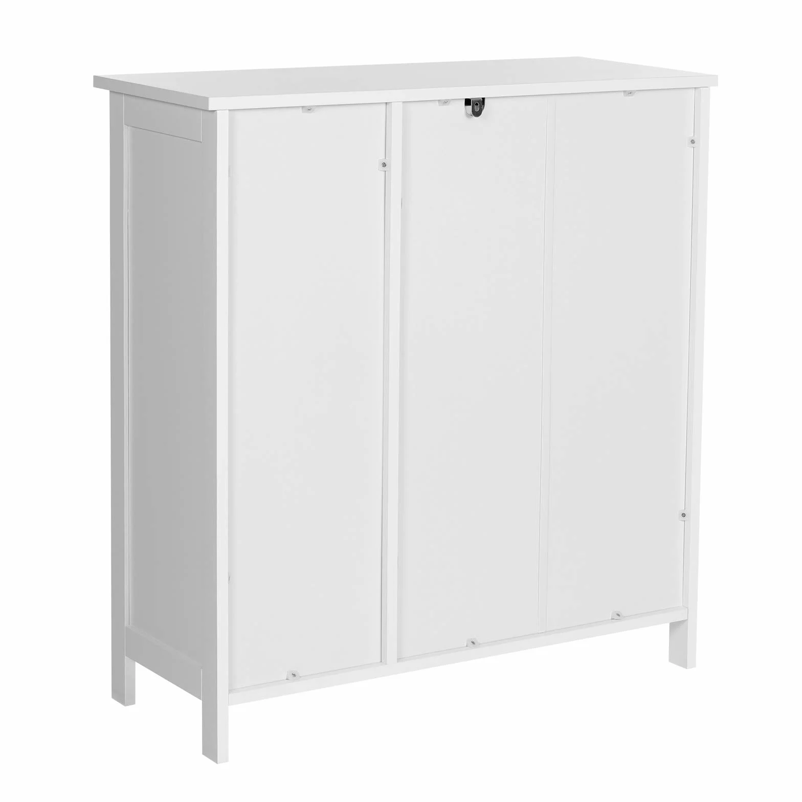 VASAGLE BBC142W01 Szafka łazienkowa 75x30x80 cm biały matowy z szufladą i drzwiami