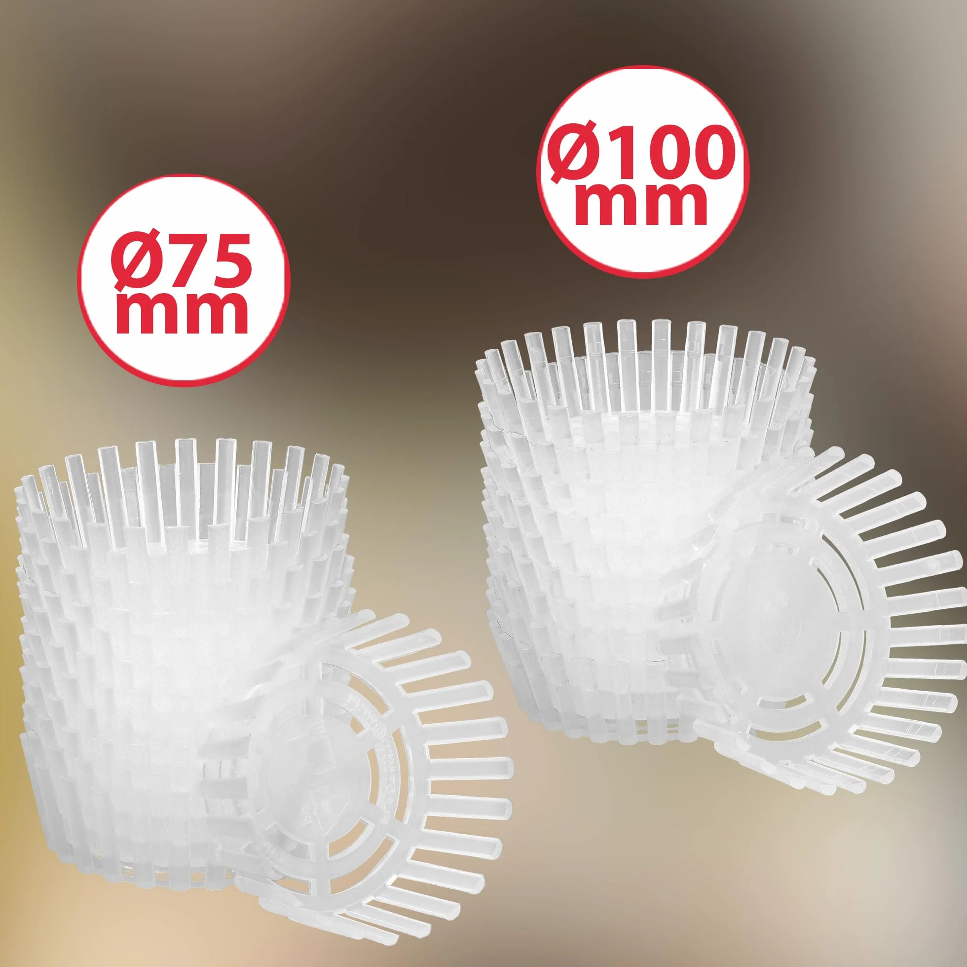 KOTARBAU® Zestaw 12 szt. Docisk Słoikowy - 82 mm - Sitko do Słoików - Przegródka do Przetworów - Docisk do Kiszonek