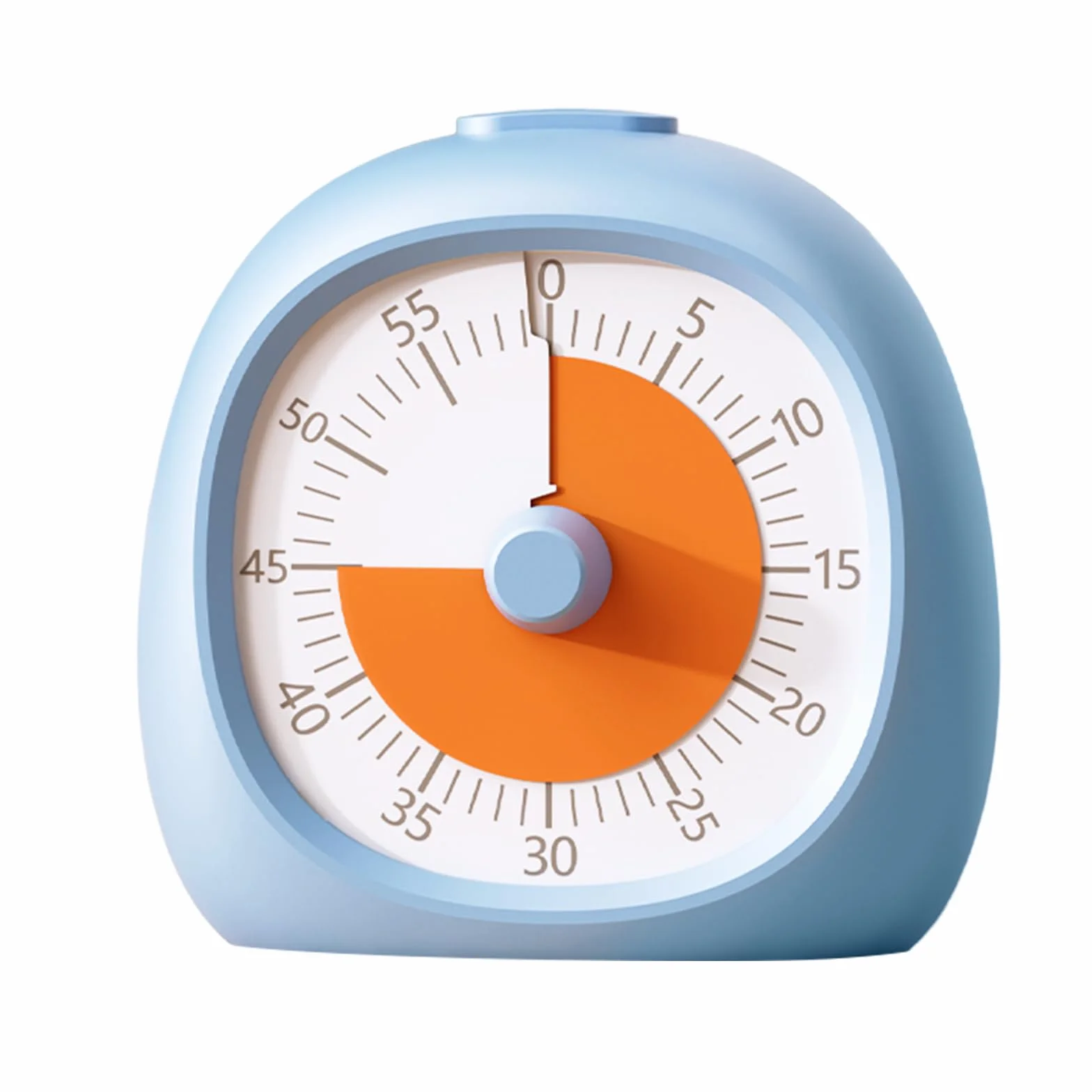 WD&CD 60-minutowy timer wizualny, ciche odliczanie, narzędzie do zarządzania czasem, nauka, praca domowa, kuchnia i klasa, niebieski