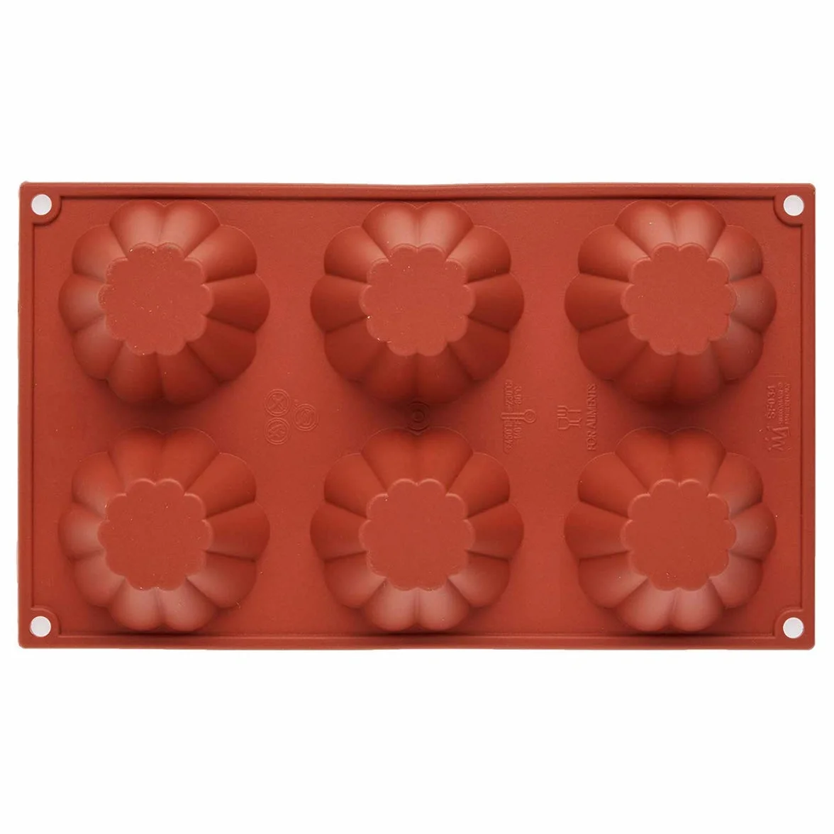 Silikomart - SF 034 BRIOCHETTE CANNELLATA - FORMULARZ SILIKONOWY ø79 H 37 MM