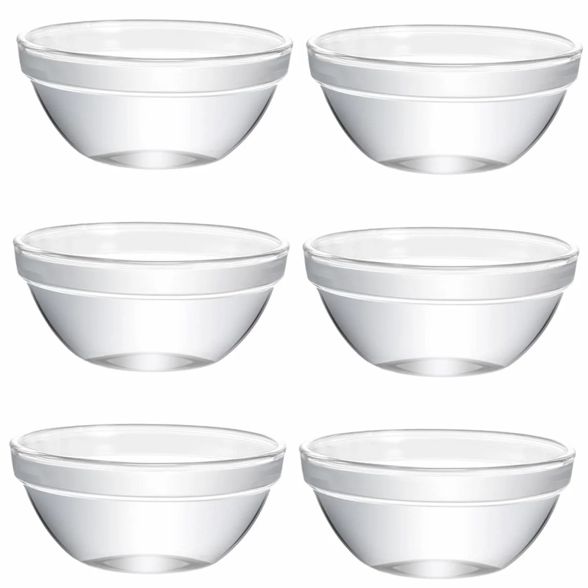 Dessert cups,6pcs Glass Bowl Cake Dessert Pudding Bowl Yogurt Bowl Appetizer Cup Mousse Bowls Mini Dessert Bowl Dessert Cups Dessert Pots Sundaes Bowls Fruit Bowl Jelly Transparent