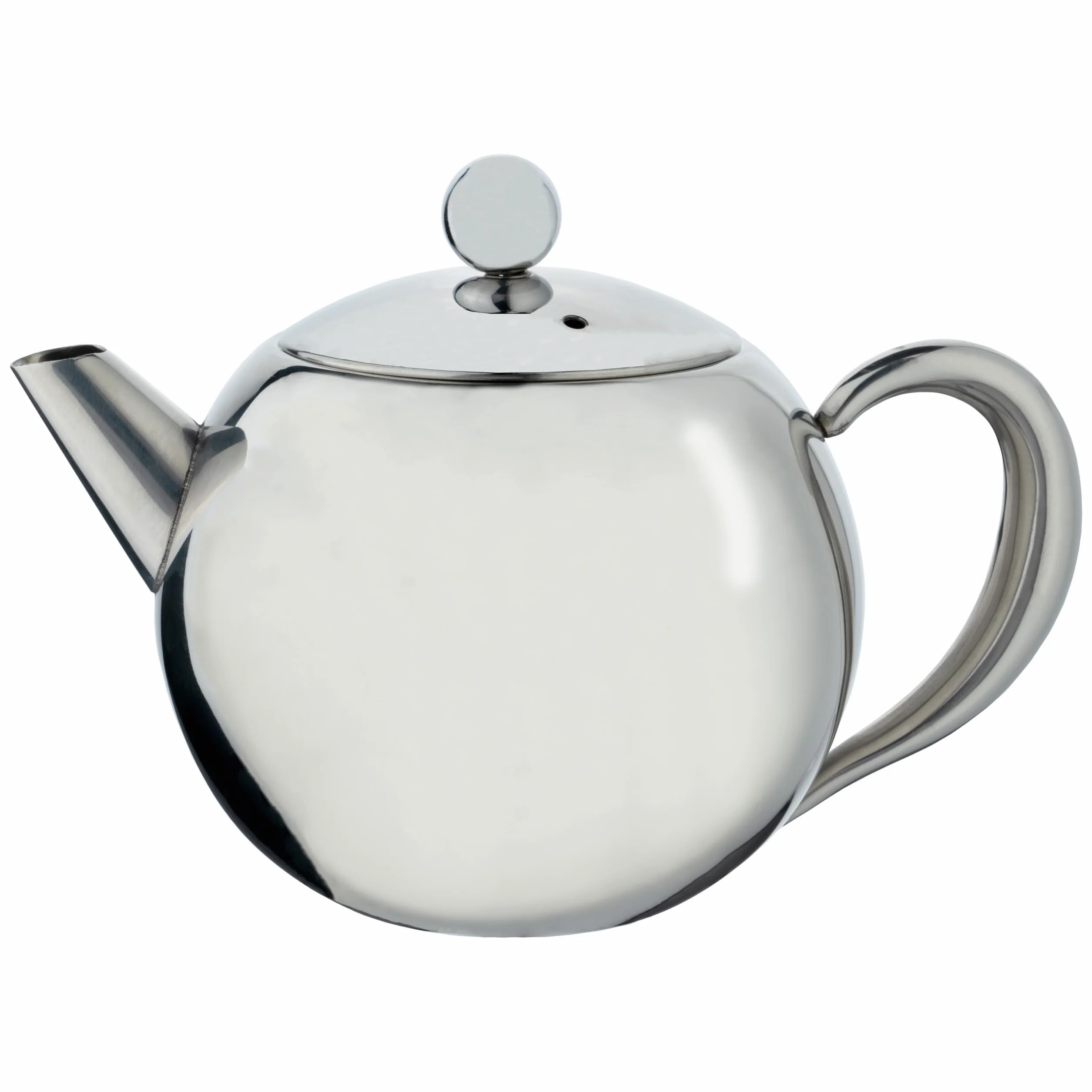 Café Olé Rondeo dzbanek do herbaty ze stali nierdzewnej łatwy do nalewania czajniczek z koszem zaparzacza 17 uncji 500 ml