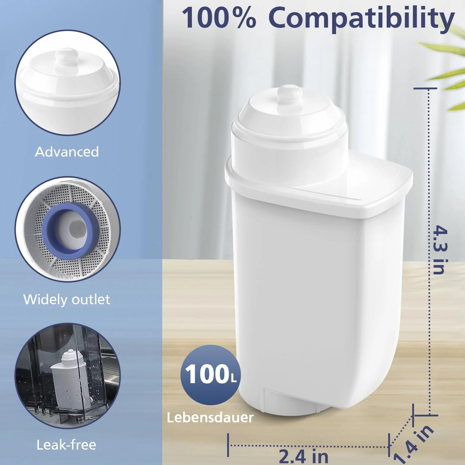 kaffeevollautomat wasserfilter Ersatz für simens 6 pack