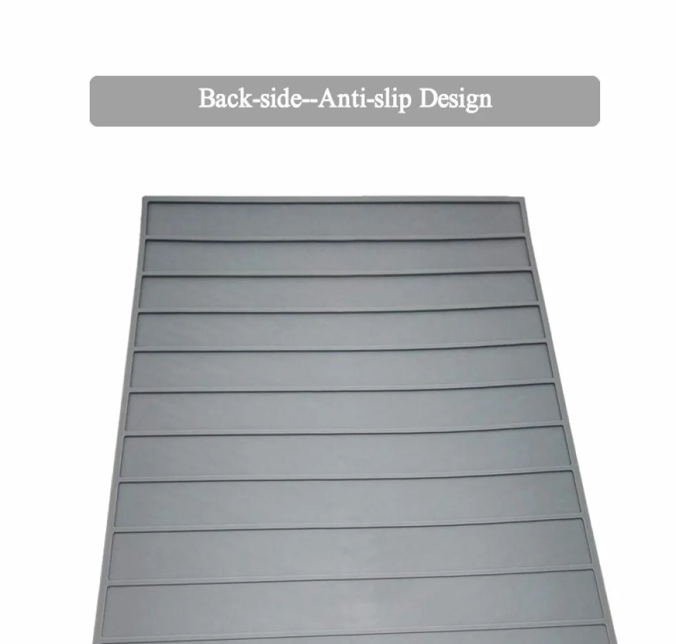 Mata Premium Heat Resistant Tableware Dishwasher Durable Cushion Pad Podkładka na stół obiadowy Podkładka-Szara_Mała,Podkładki pod gorące naczynia(Grey,L)