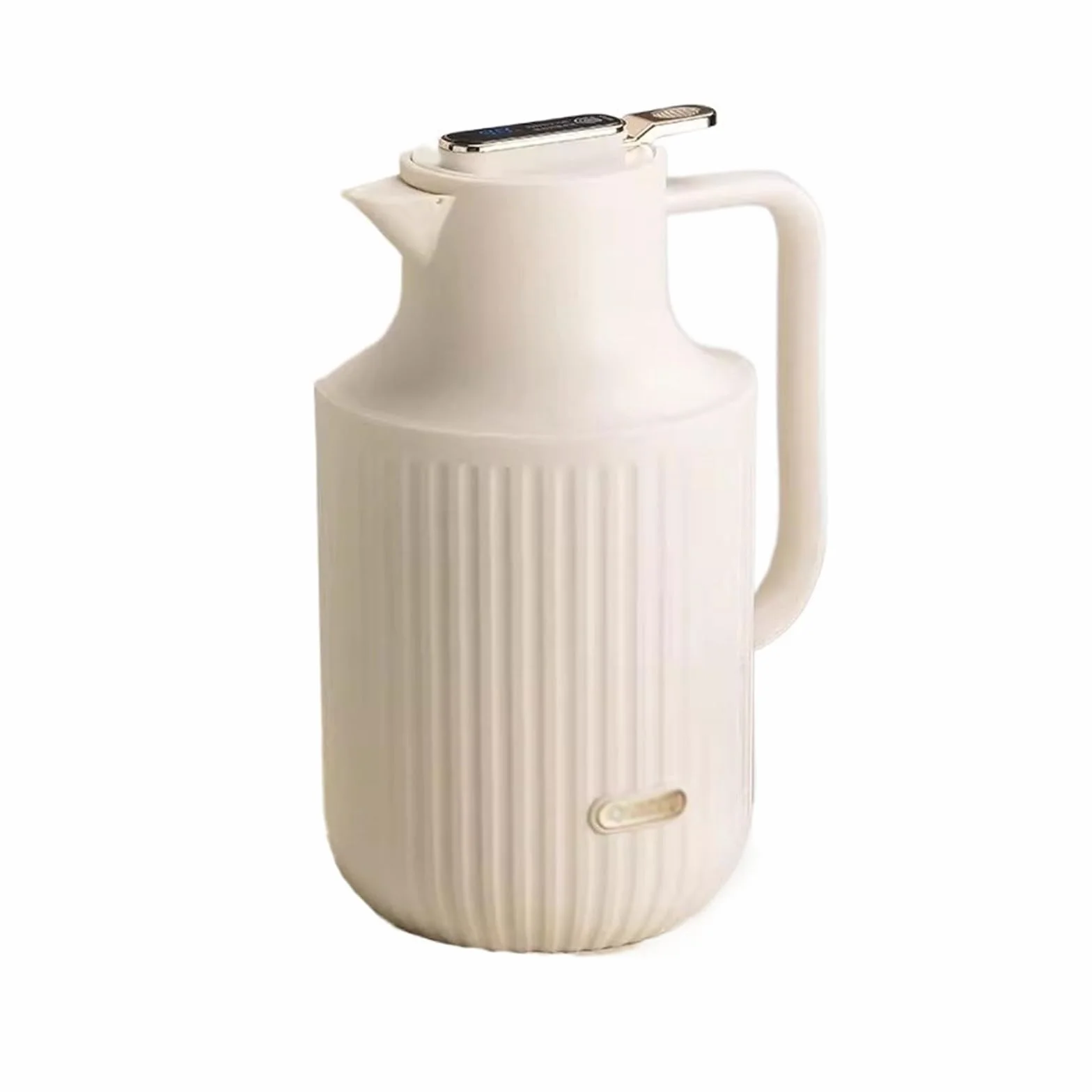 dzbanek termiczny, Dzbanek termiczny z podwójną ścianką, Dzbanek termiczny, Dzbanek termiczny do kawy, Termos domowy 1,5 l/2 l, inteligentny wyświetlacz temperatury, szklany termos próżniowy, wewnętrz