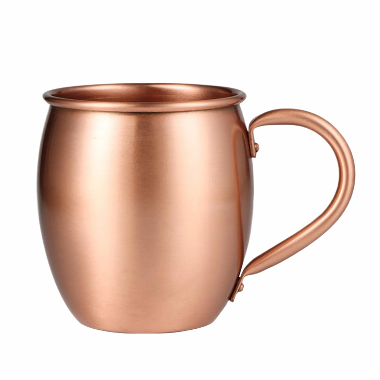 Kubki miedziane Mule - 530ml Ręcznie wykonany młotkowany zestaw naczyń do picia | Wysokiej jakości miedziane kubki idealne do Moscow Mule, koktajli, Bożego Narodzenia, kuchni, imprez, domu lub do