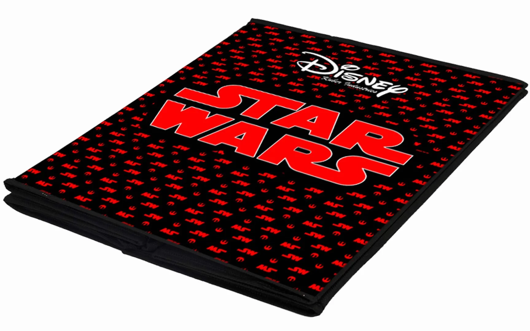 Kuber Industries Disney Print Włóknina, 4 sztuki, składana kostka do przechowywania zabawek, książek, butów pudełko do przechowywania z uchwytem, bardzo duże (szary i bordowy) - KUBMART16212