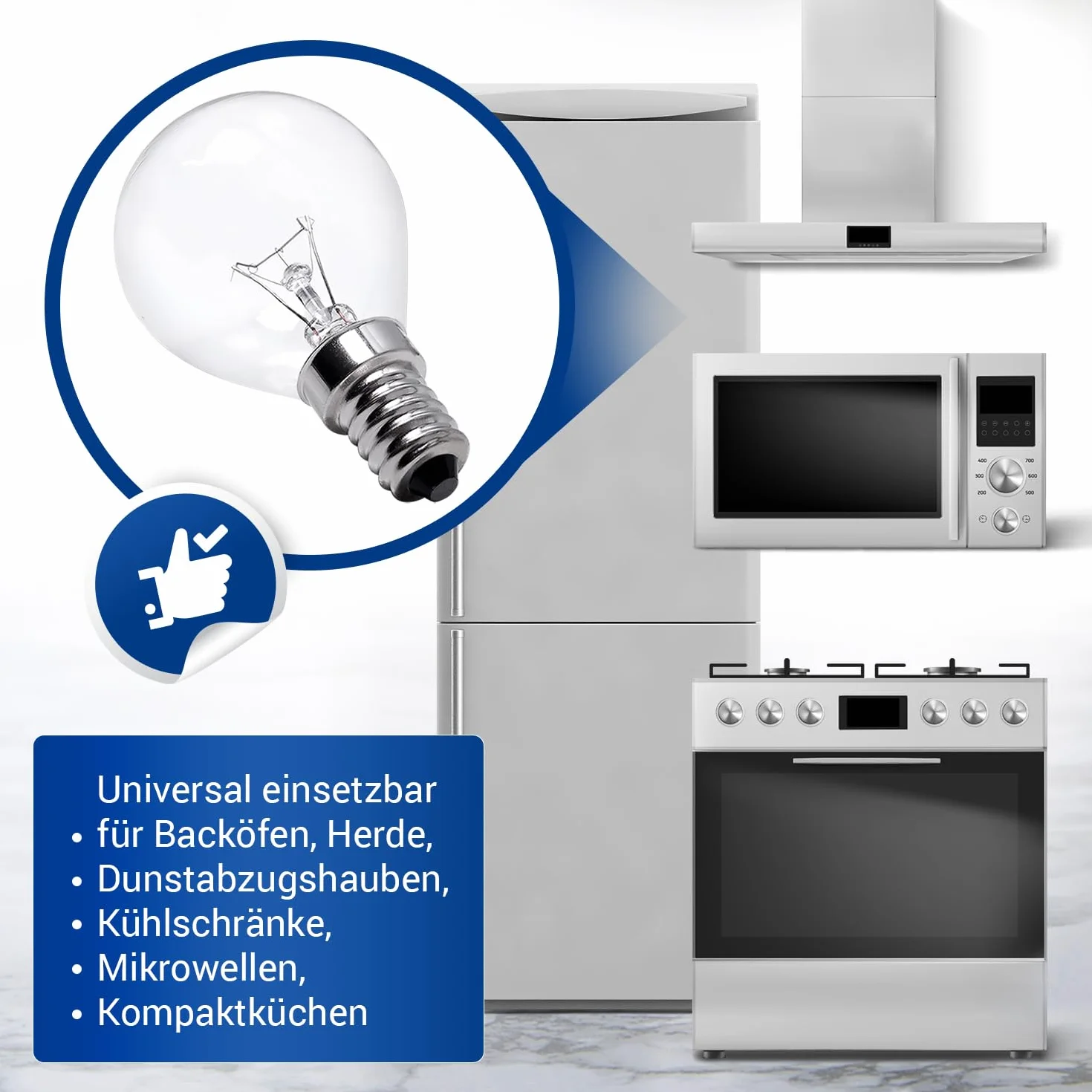 Żarówka E14 40W 230V 300°C do piekarnika Bosch Siemens Neff