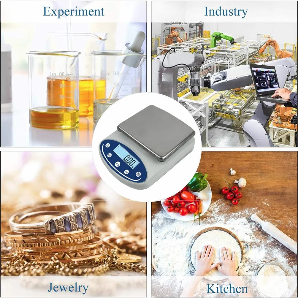 Waga analityczna elektroniczna naukowa, cyfrowa, precyzyjna, przemysłowa i licząca, do laboratorium farmaceutycznego i kuchennego, 30 kg/0,1 g, 30 kg/0,1 g,30kg/0.1g
