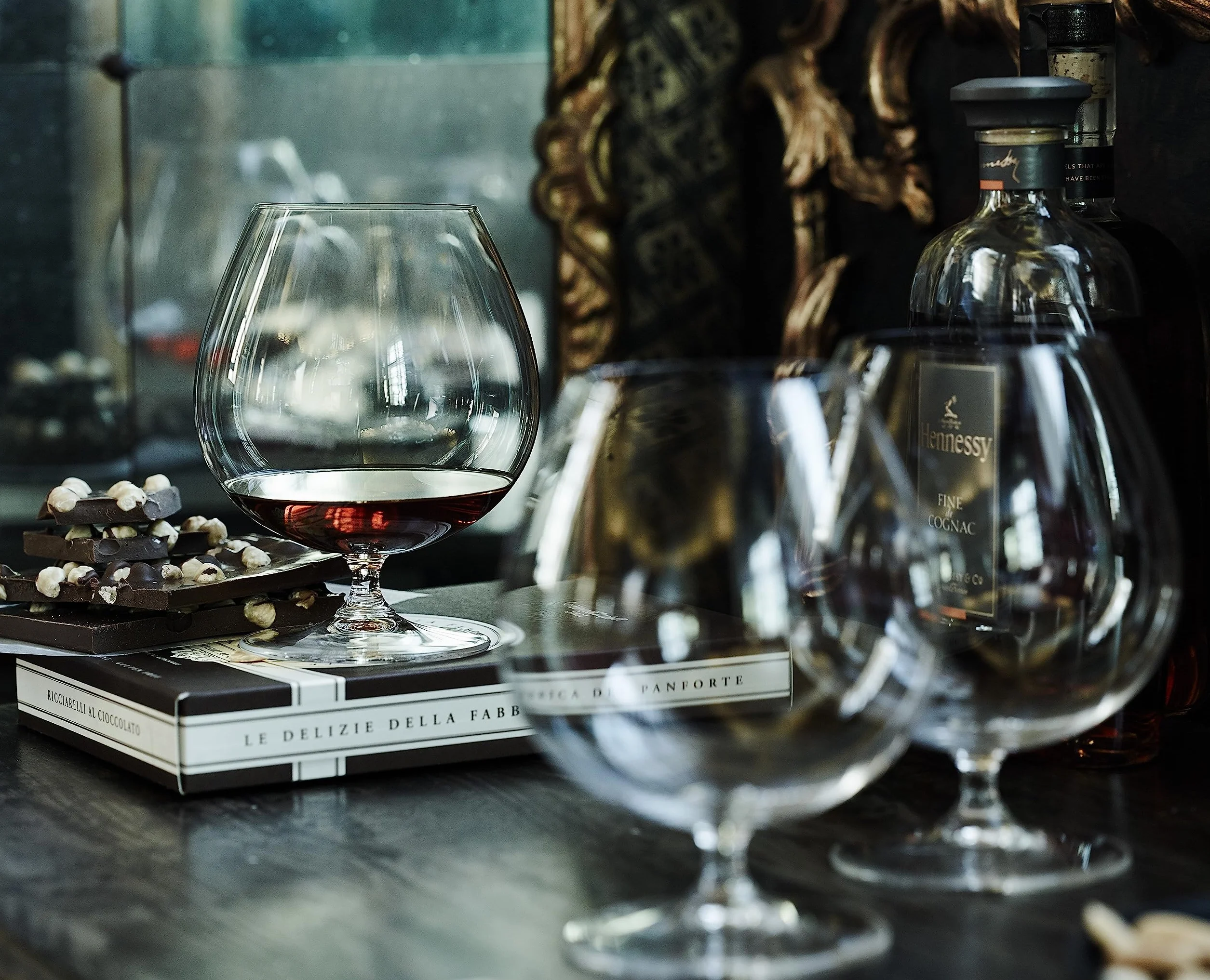 Riedel 6416/18 Brandy Glass, 2 sztuki (1 sztuka), brązowe