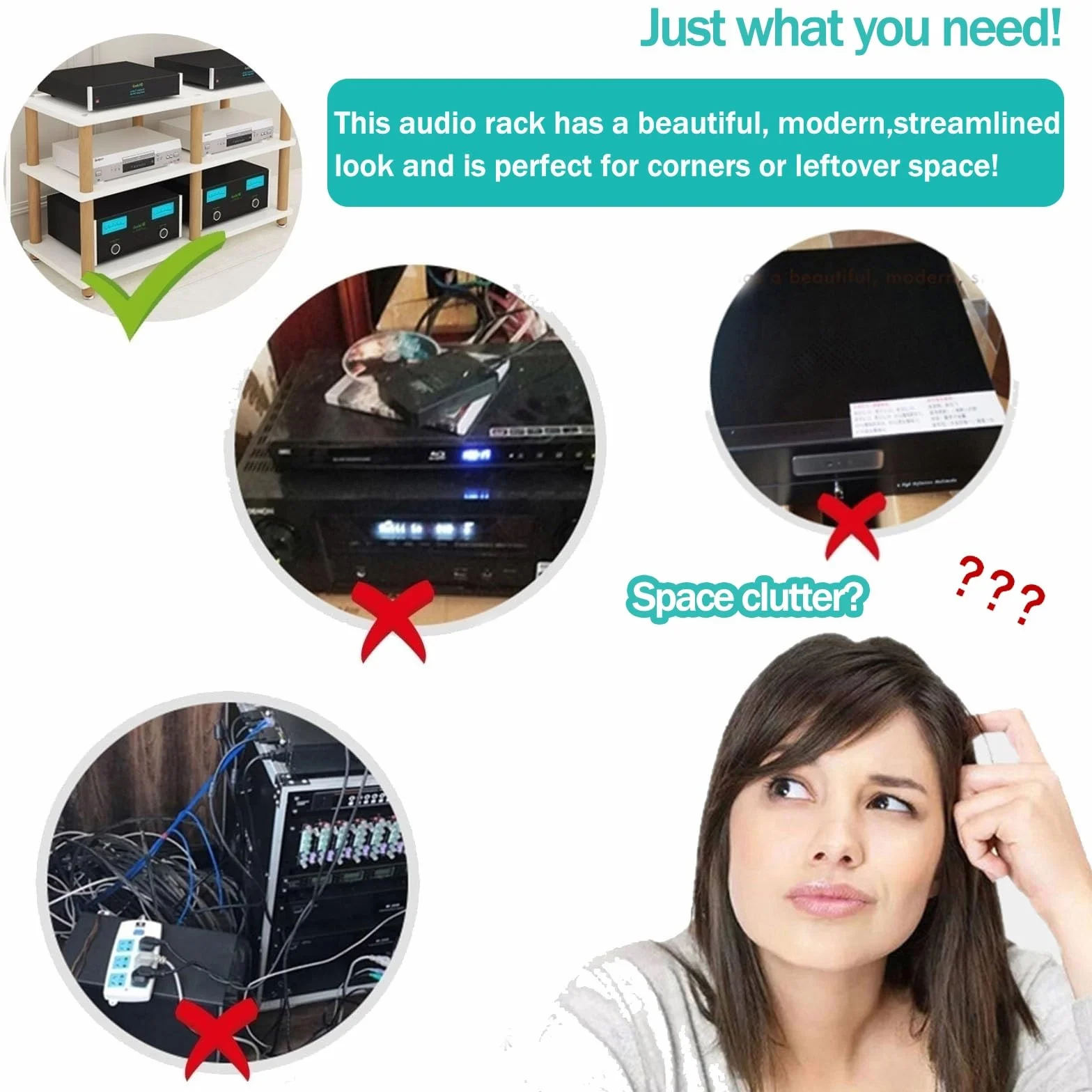 Szafka stereo stojak audio 2/3/4-poziomowy stojak multimedialny AV stojak konsola do gier wideo półka narożna centrum rozrywki drewniana półka audio-wideo uchwyt na odtwarzacz płyt Hifi stojak na