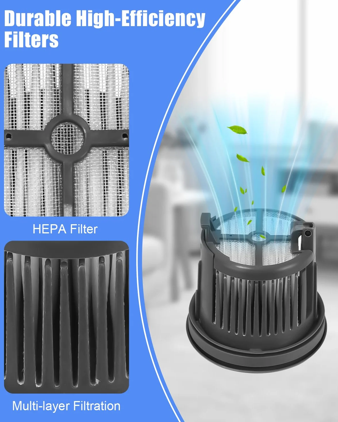 Zestaw 6 akcesoriów, wałek szczotkowy i filtr, zestaw akcesoriów do Dreame H14 Pro, H14, H14, Dual akcesoria, zestaw wymiennych szczotek, filtrów, odkurzacza na mokro i sucho, części zamienne