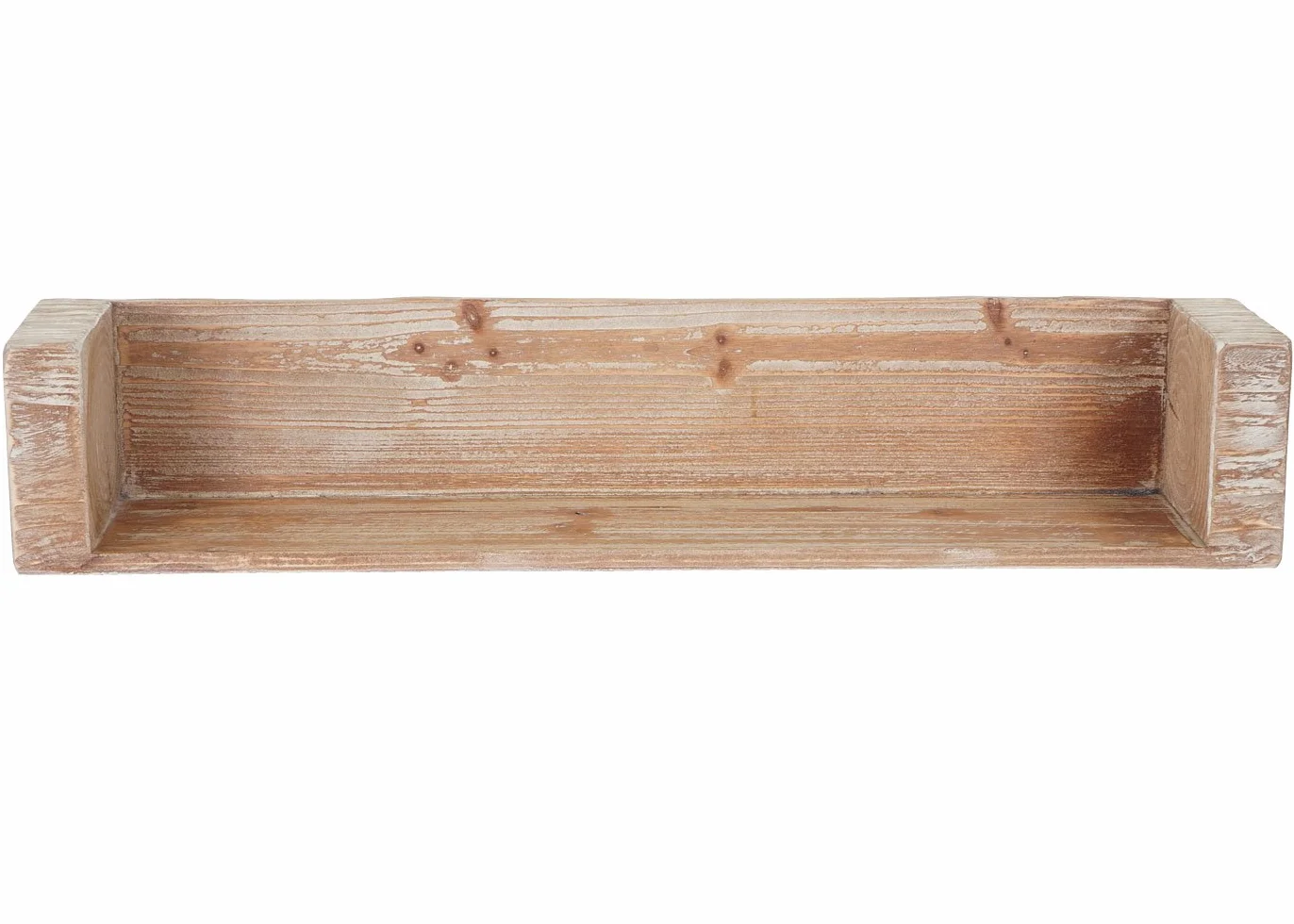 Mendler Regał ścienny HWC-A15, regał wiszący, regał na książki, drewno jodłowe rustykalne masywne ~ 60 cm