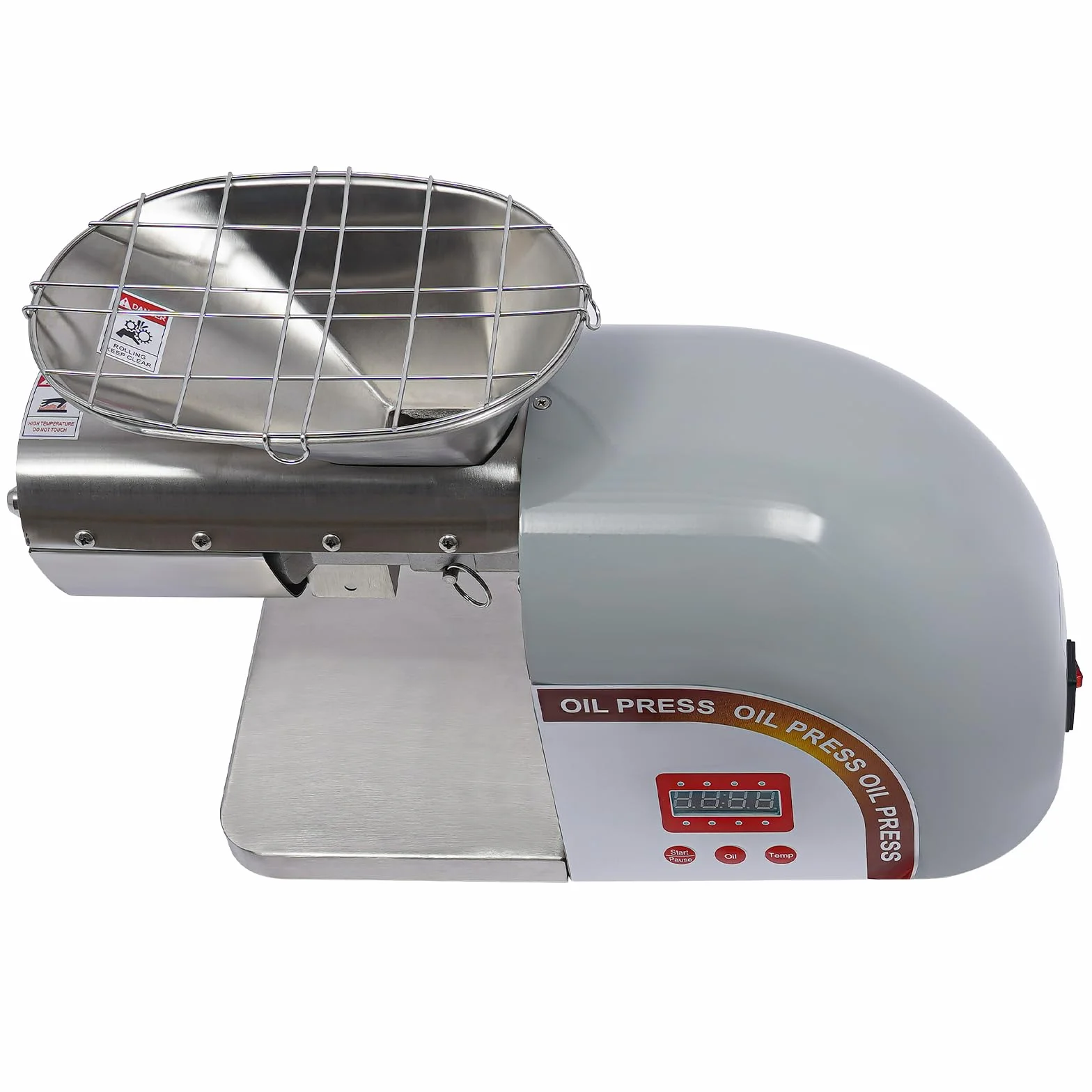 Automatyczna prasa do oleju, 1800W prasa do oleju do domu 0-300°C prasa do oleju elektryczna wydajność 5-8kg/H elektryczna prasa do oleju elektryczna młynka do oleju 95% wskaźnik odsysania oleju do