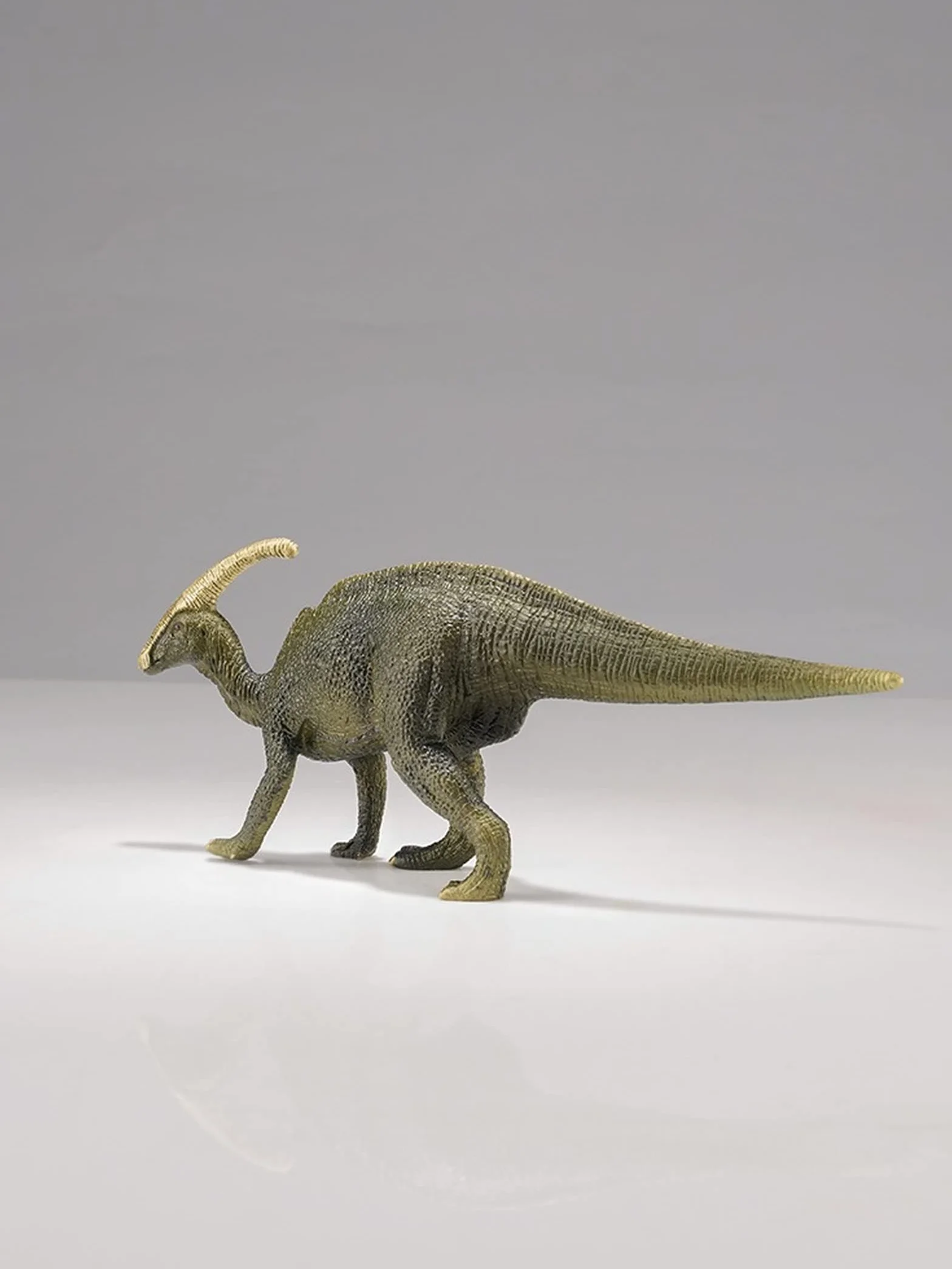 CNCNSH Mosiężna figurka dinozaura na stole, statua jurajskiego paractenozaura, dekoracja dekoracyjna do gabinetu, kolekcja rzeźb z brązu dla bydła zwierzęcego,