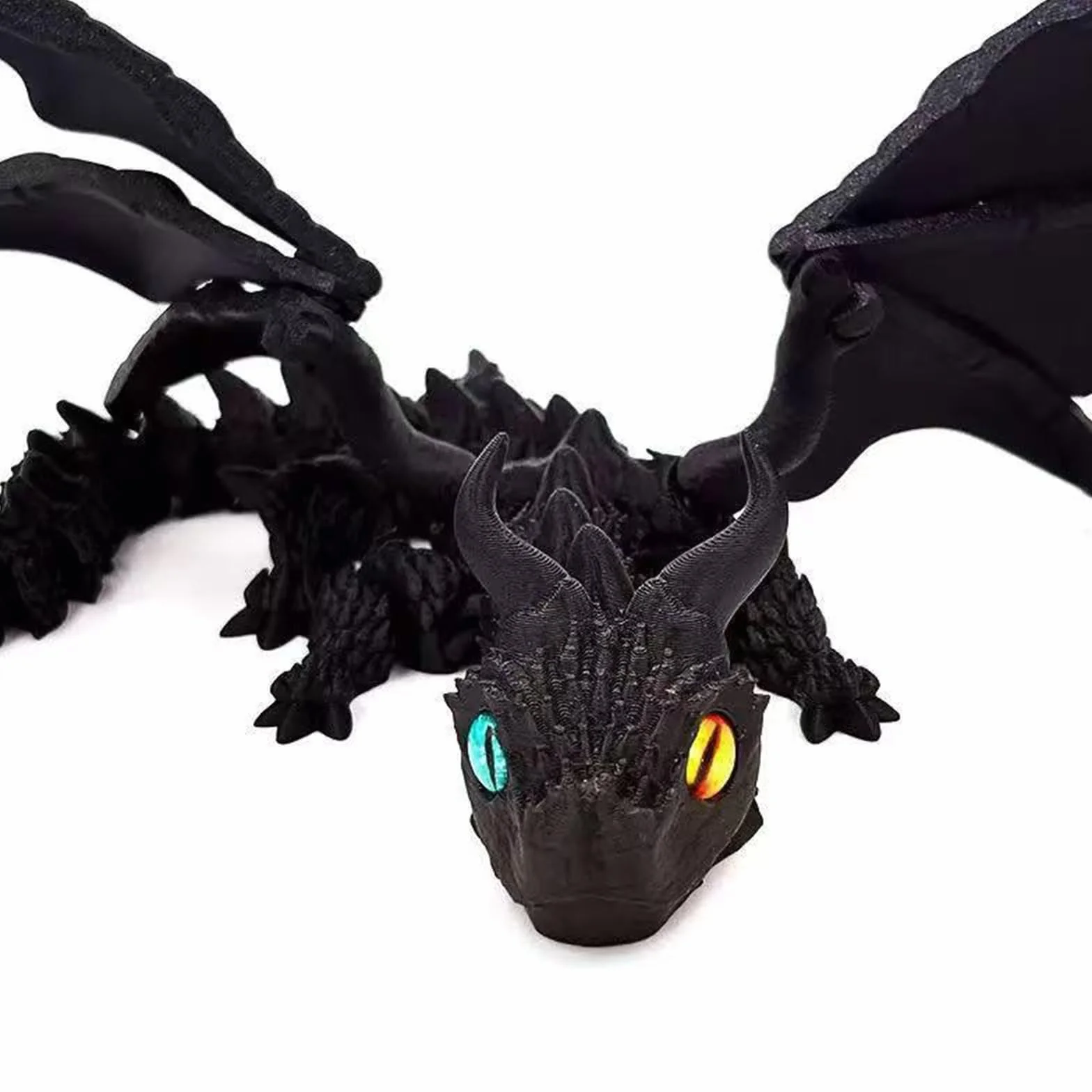 Smok z nadrukiem 3D, 30 cm, tajemnicze, realistyczne figurki smoka dla dzieci i dorosłych, elastyczna dekoracja smoka, zabawka, pomysł na prezent na Wielkanoc, 30 cm
