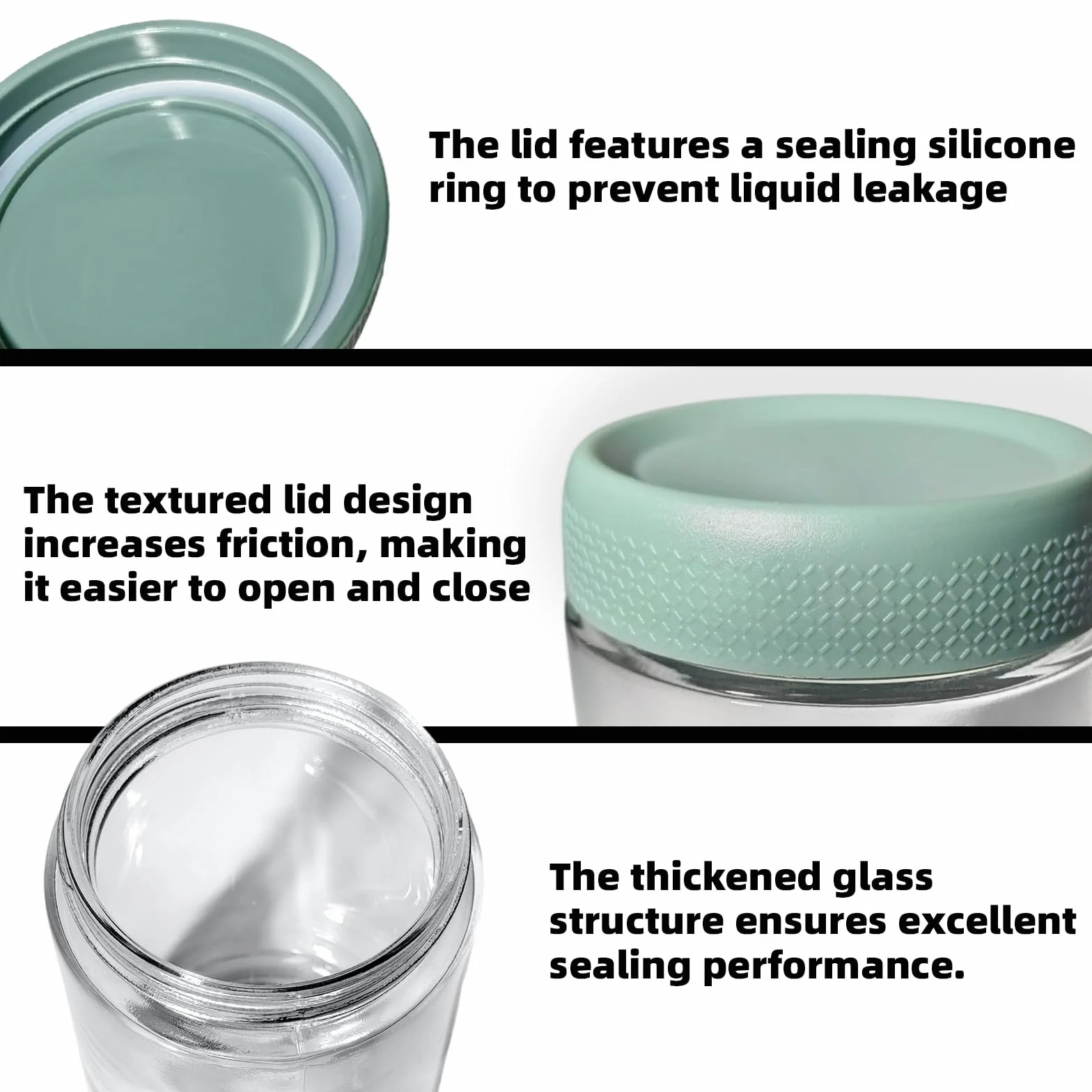 Zestaw 6 słoików szklanych 300-500ml z zakrętką do Overnight Oats i sałatek