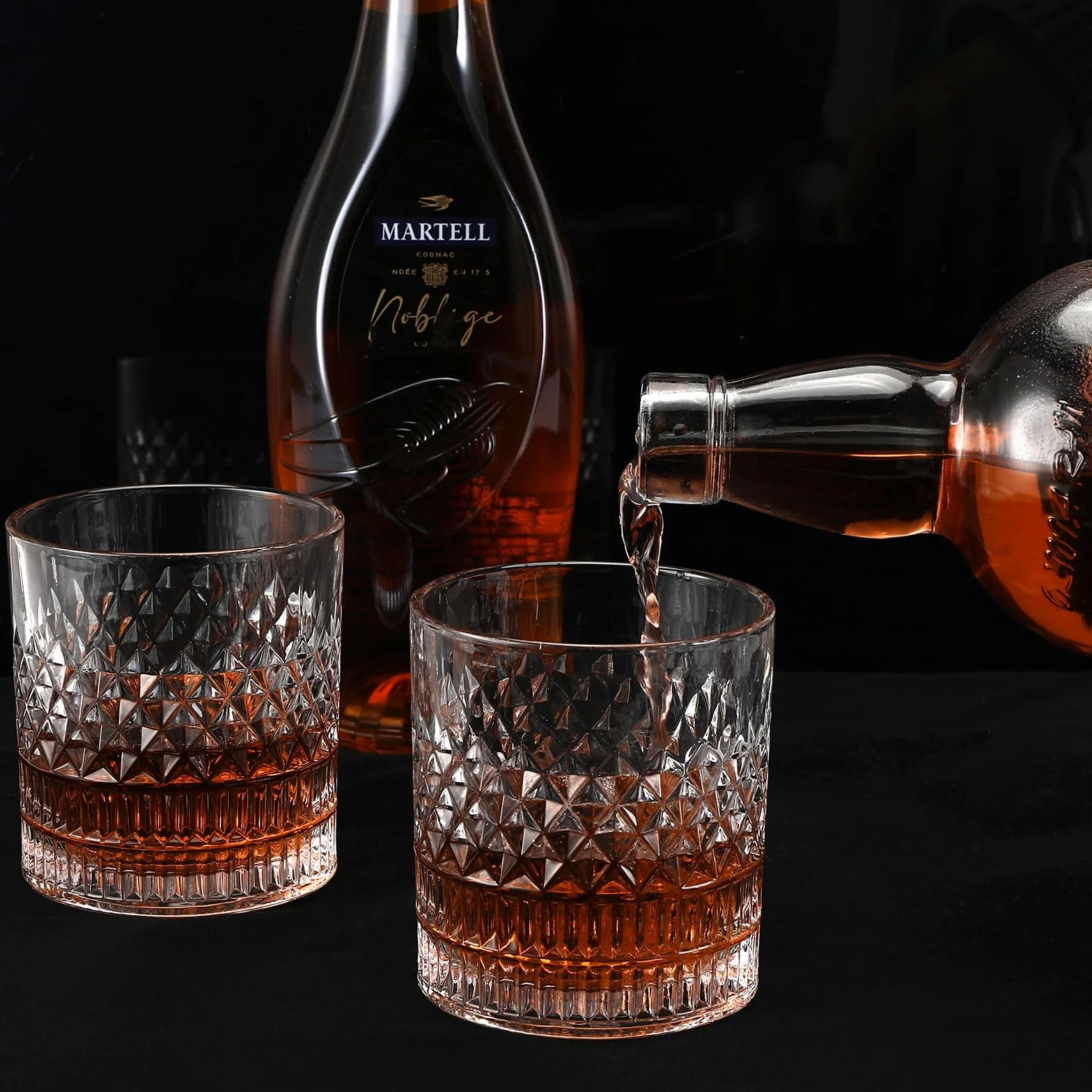 Zestaw Royouzi 2 szklanek do whisky, 2 x 330 ml, zestaw prezentowy, spersonalizowany kieliszek do wina dla mężczyzn, prezent dla miłośników whisky na urodziny