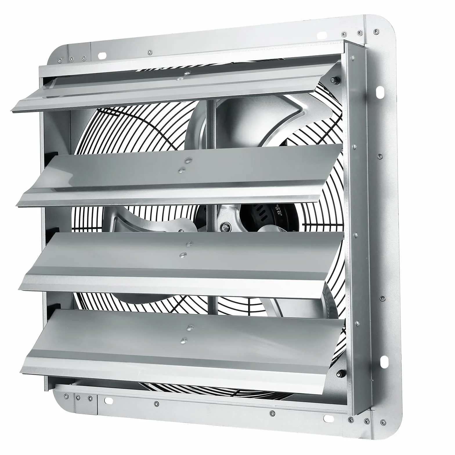 VEVOR Wentylator wyciągowy, 406 mm, 1400 obr./min, 1506 CFM, wentylator ścienny z aluminium do montażu na ścianie, z silnikiem prądu zmiennego, wentylacja i chłodzenie do szklarni, garaży, szop,