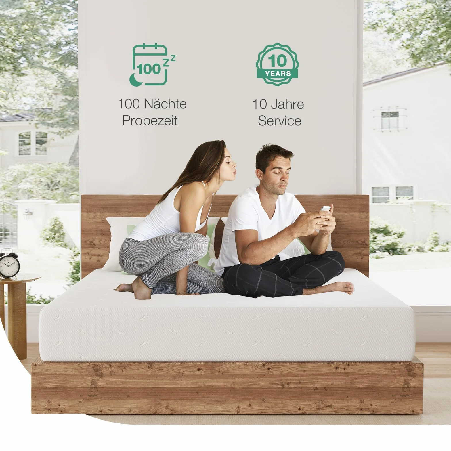 Novilla Matelas 80 x 190, 18 cm, Matelas Mousse à Mémoire de Forme en Gel 7 Zones, Mousse en Fibre de Bambou, Matelas de Lit d'Adulte et d'enfant, Confort Mi-Ferme, Amovible et Lavable, Ultra
