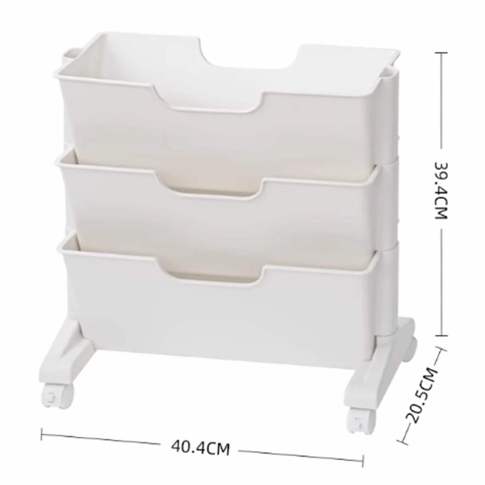 Szafka na dokumenty z ruchomymi półkami na książki pod biurkiem, wózek podłogowy do organizowania plików i stojaka na drukarkę (39 cm) idealny do domowego biura