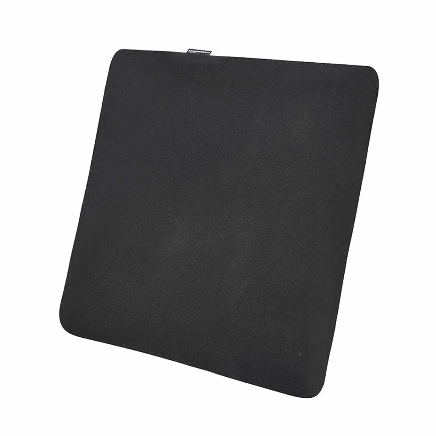 Amazon Basics Kwadratowa poduszka do siedzenia z pianki z pamięcią kształtu, 37,6 x 38 x 3 cm, czarna