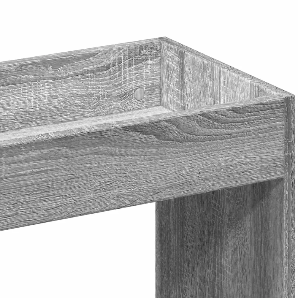 Générique Bufet wysoki Sonoma szary 63x33x100 cm Wood Ingenierie | Szafka na drzwi, Duże przechowywanie, Meble do salonu lub biura, Uchwyt ścienny w zestawie