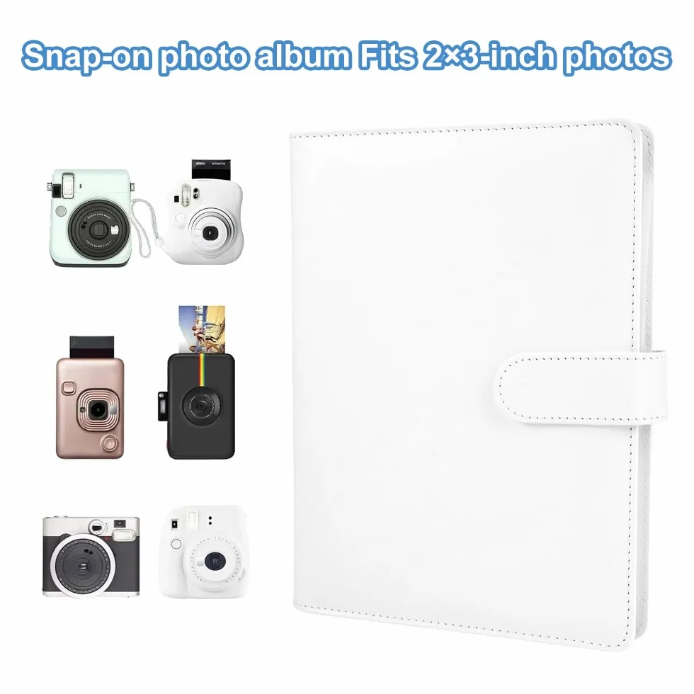 Album na zdjęcia Kompatybilny z Instax, album z 240 kieszonkami dla Fujifilm Instax, album z 240 kieszonkami dla Fujifilm dla serii Polaroid Hi-Print dla Mini 12, 11, 9, 8, 25, 70, 90, 40, 99 Se 7