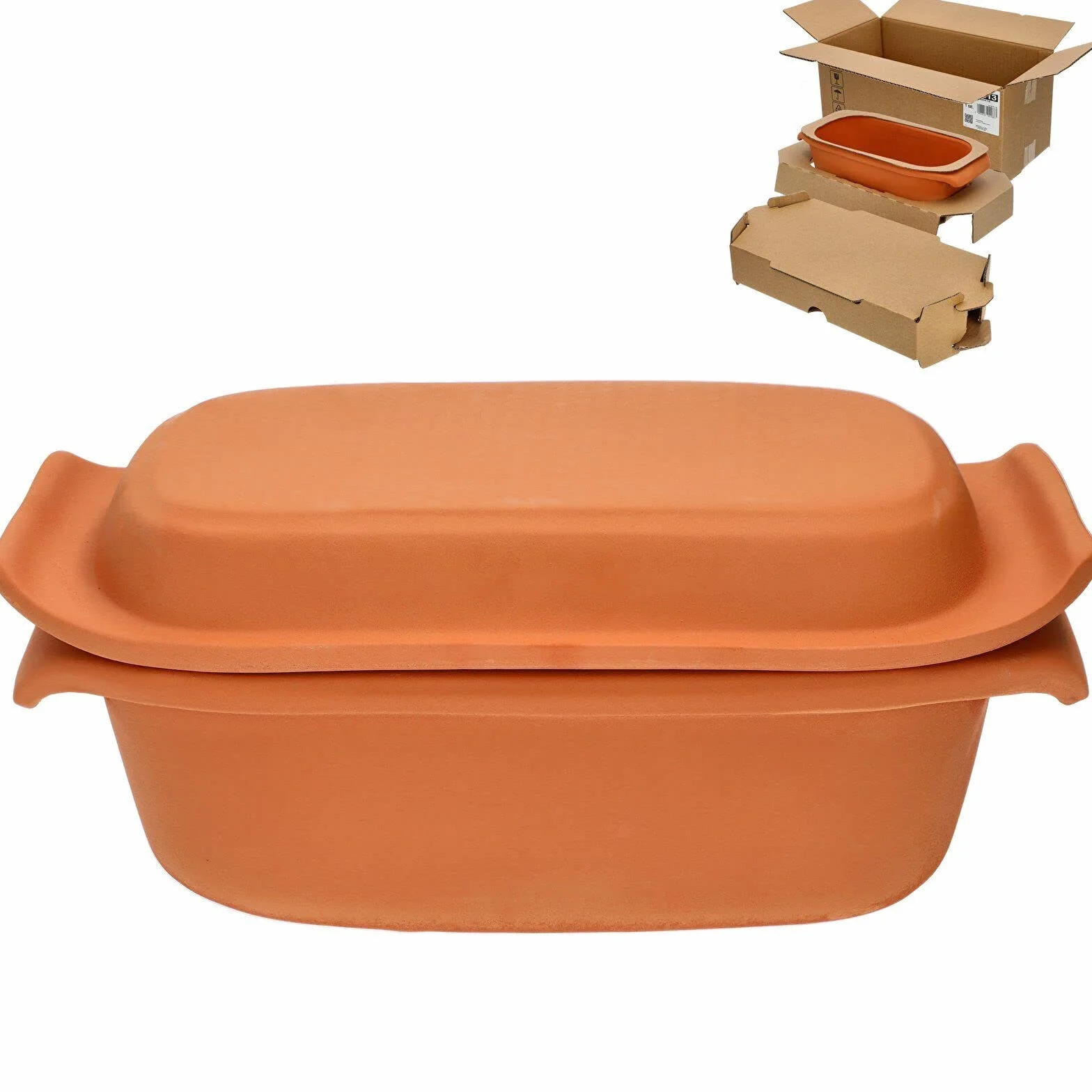 Clay Baker 2,5 l - kamionka, naczynia gliniane, rzymskie naczynie do pieczenia, garnek rzymski