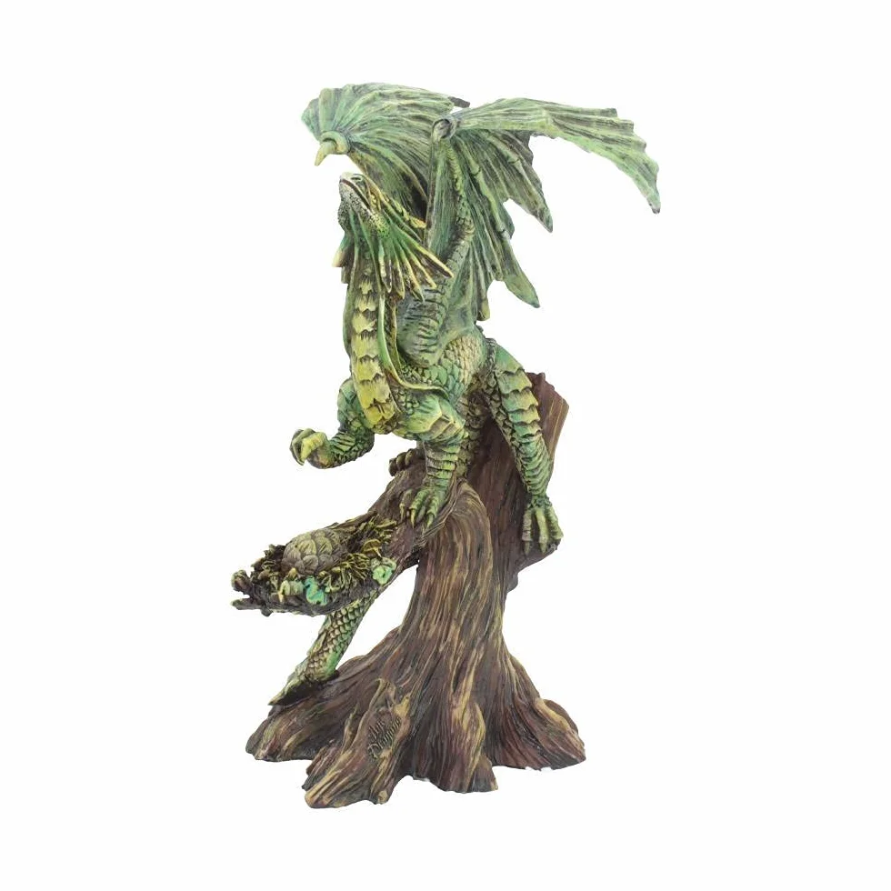 Nemesis Now Dorosły leśny smok Anne Stokes figurka 25,5 cm, żywica, zielona, jeden rozmiar