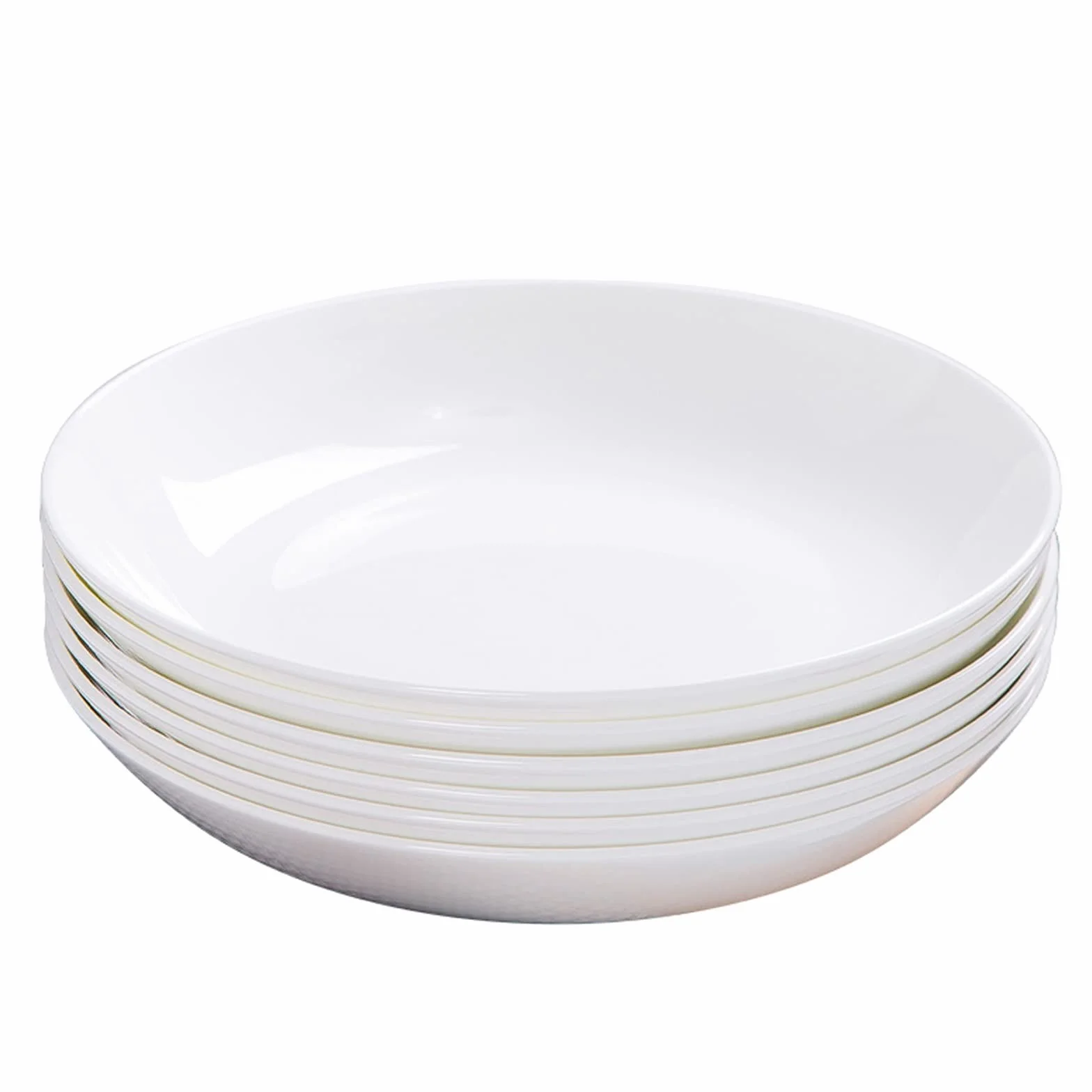 Talerz obiadowy, talerze na przystawki z porcelany kostnej, porcelanowe talerze obiadowe, talerze deserowe lub sałatkowe, okrągłe zestawy zastawy stołowej, bezołowiowe, miski do sałatek z makaronu,