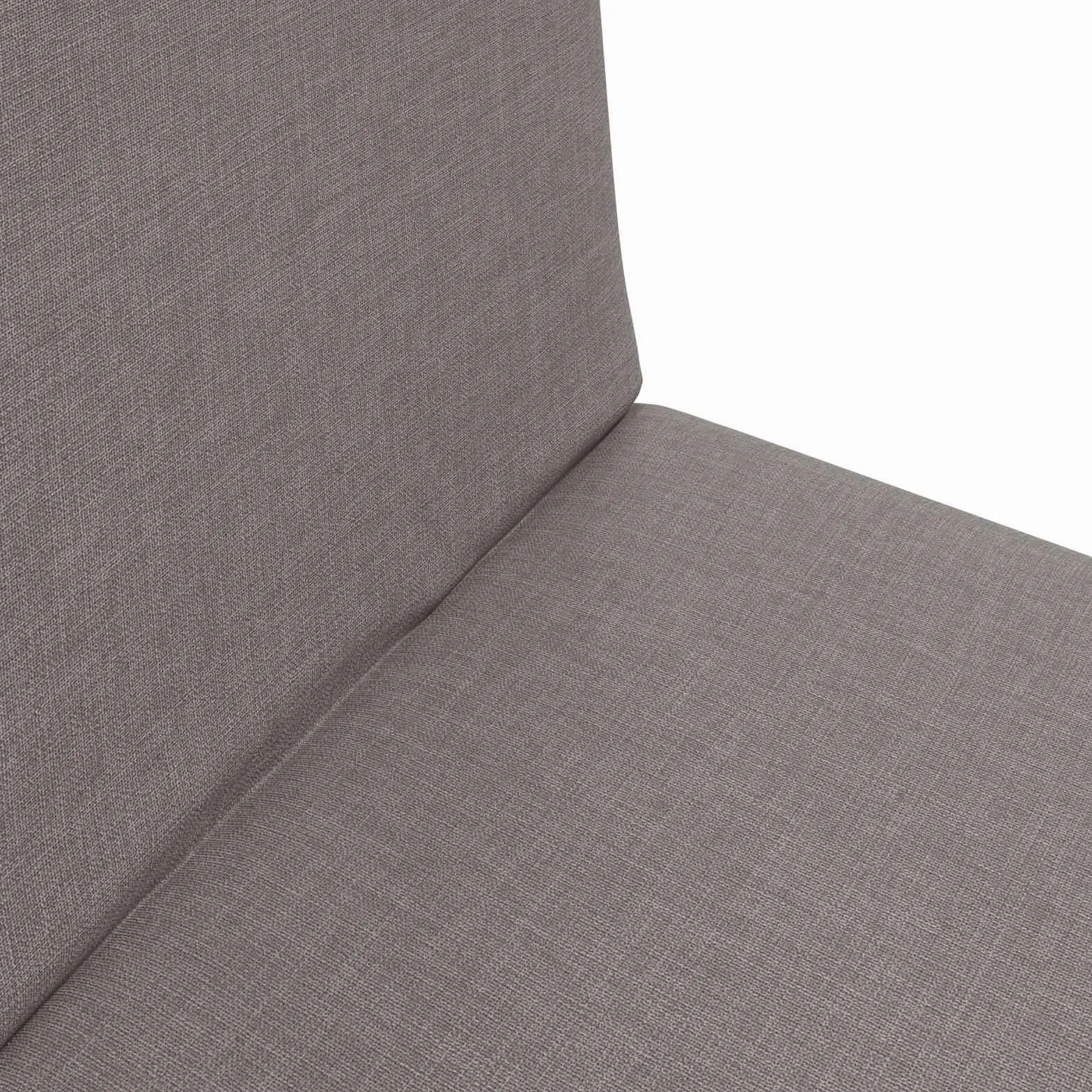 Regulowany fotel na nogi w kolorze szarobrązowym (taupe), 57 x 64 x 59 cm, z oparciem wielopozycyjnym, wyściełany, ergonomiczny, składany, idealny do salonu, sypialni, gier, czytania