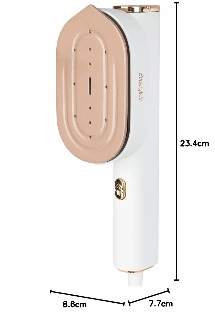 Proficare, żelazko podróżne i parownica 2 w 1 PC-DG3124, 1300 W, ceramiczna stopa Superglide, zbiornik 80 ml, czas nagrzewania 30 s, stała para 20 g/min, kabel 1,90 m