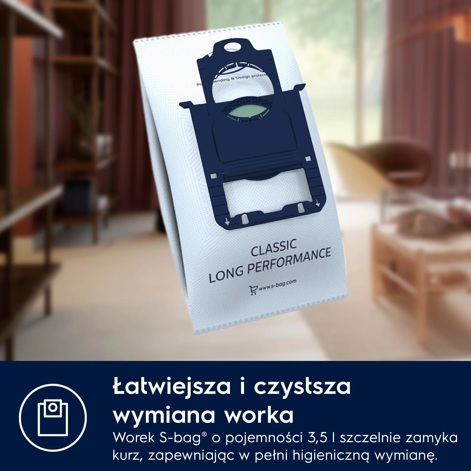 Electrolux Odkurzacz Workowy Pure D8 Silence PD82-8DB, Cicha praca 57dB, Moc 600 W, Automatyczna regulacja mocy, Zasięg 12 m, Szczotka do parkietów, Ssawka 3w1, Zmywalny filtr Hygiene 12, Niebieski