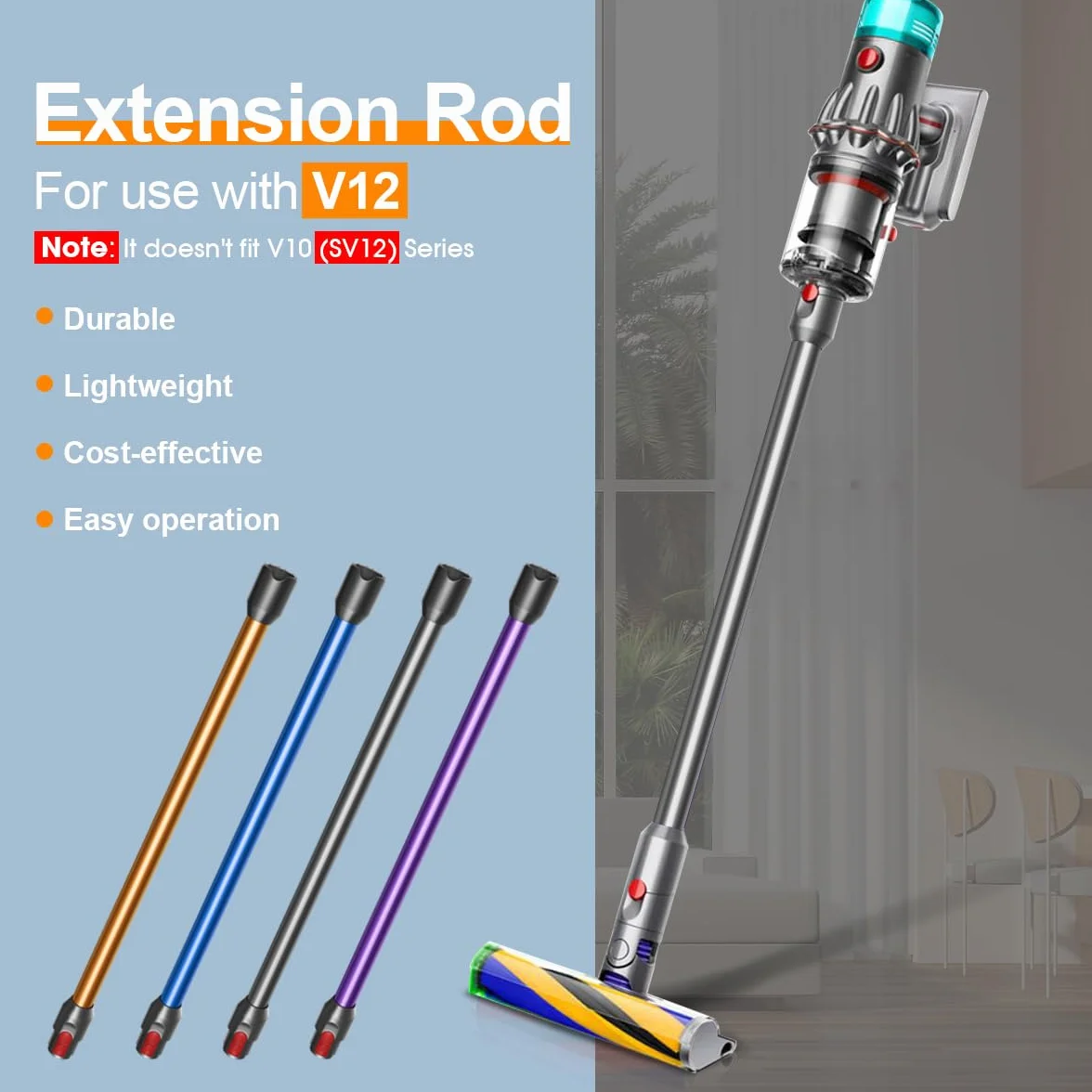 Rura ssąca Dyson V12 Detect Slim Digital Slim 74 cm srebrna