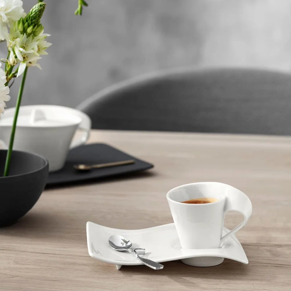 Villeroy & Boch New Wave Cafe Filiżanka do Espresso, Porcelana, Biała, 80 ml