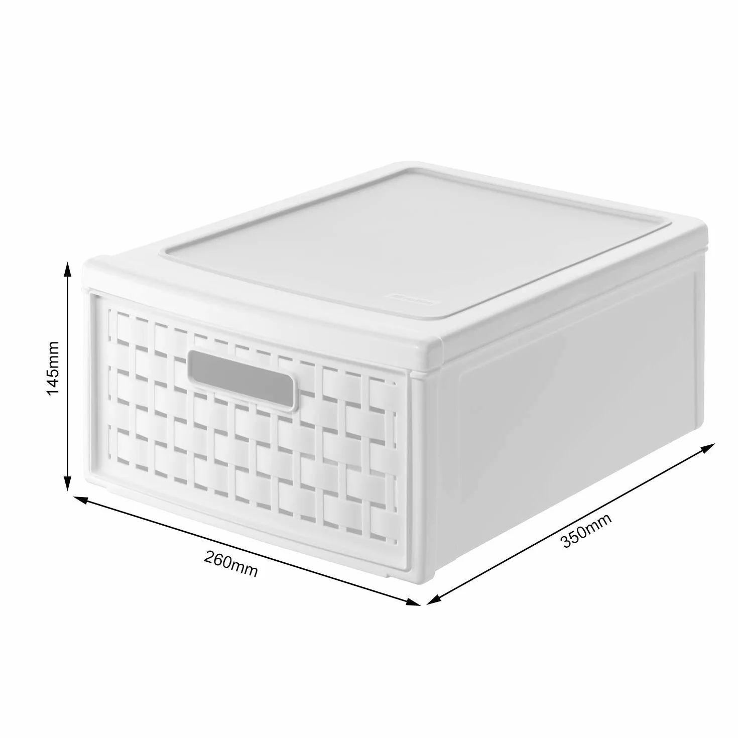 Rotho Country szuflada 8,3 l PP biała 35 x 26 x 14,5 cm