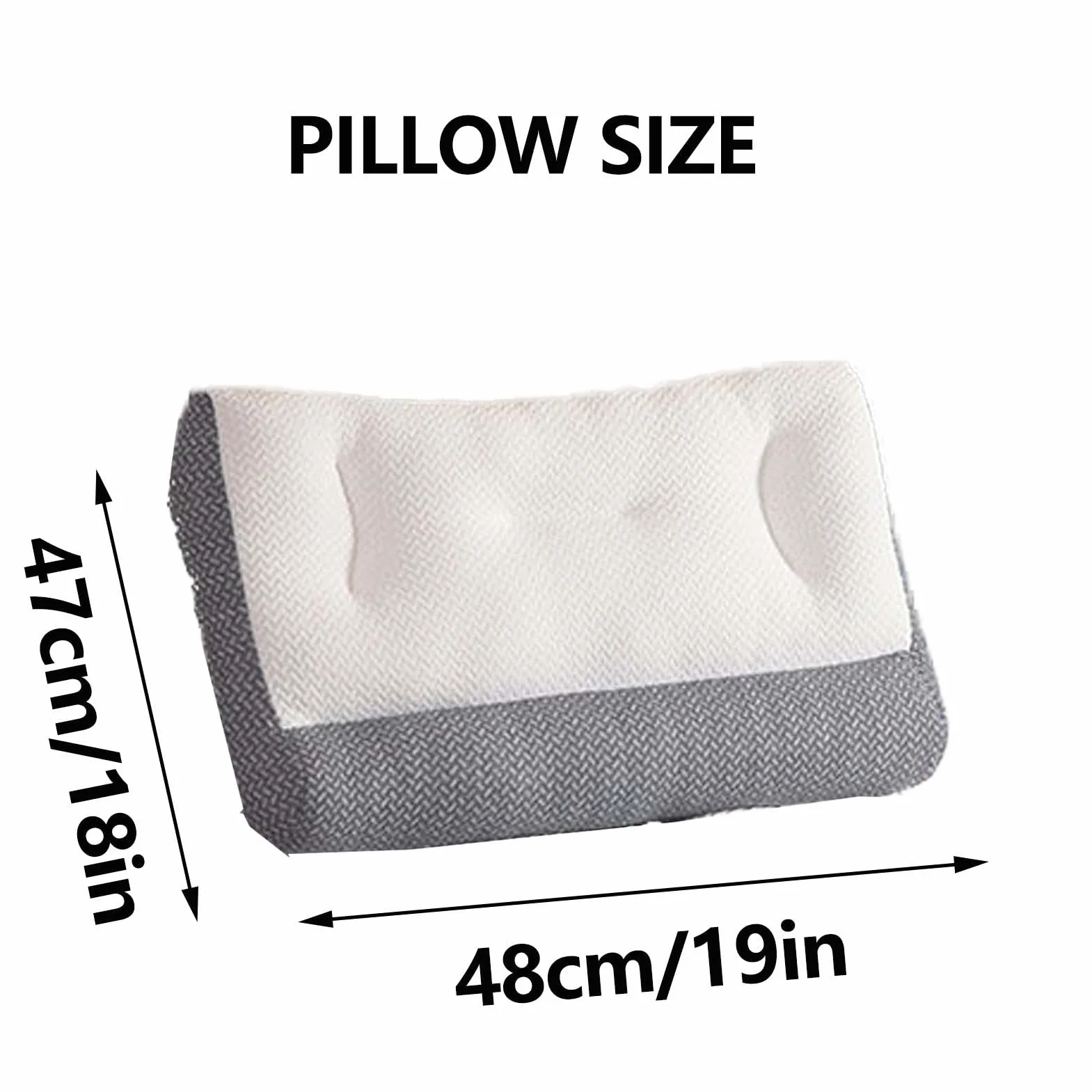 Poduszka szyjna. Poduszka ergonomiczna, poduszka ortopedyczna szyjki macicy, regulowana ergonomiczna poduszka ortopedyczna do łóżka odpowiednia do wszystkich pozycji spania, ulga w bólu pleców i ramio