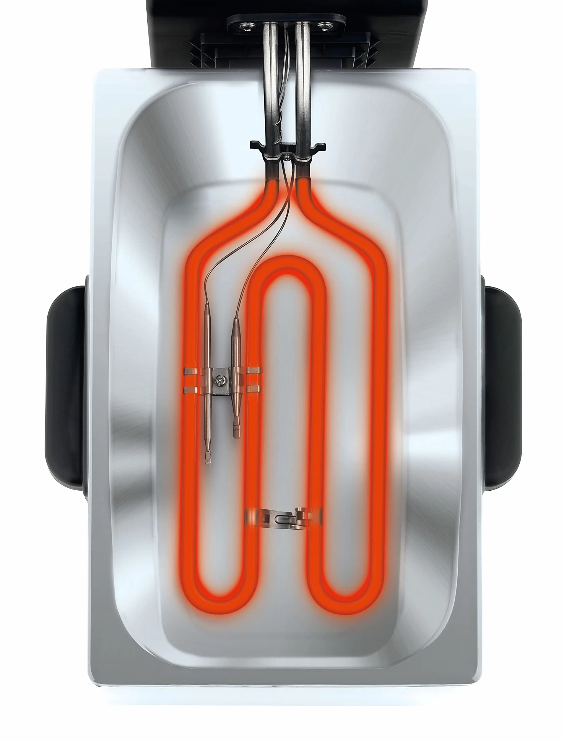 Tefal FR7016 Oleoclean Compact elektryczna frytkownica, pojemność 2 l, automatyczna filtracja oleju, części nadające się do mycia w zmywarce, okienko, regulowana temperatura, czarna/stal nierdzewna