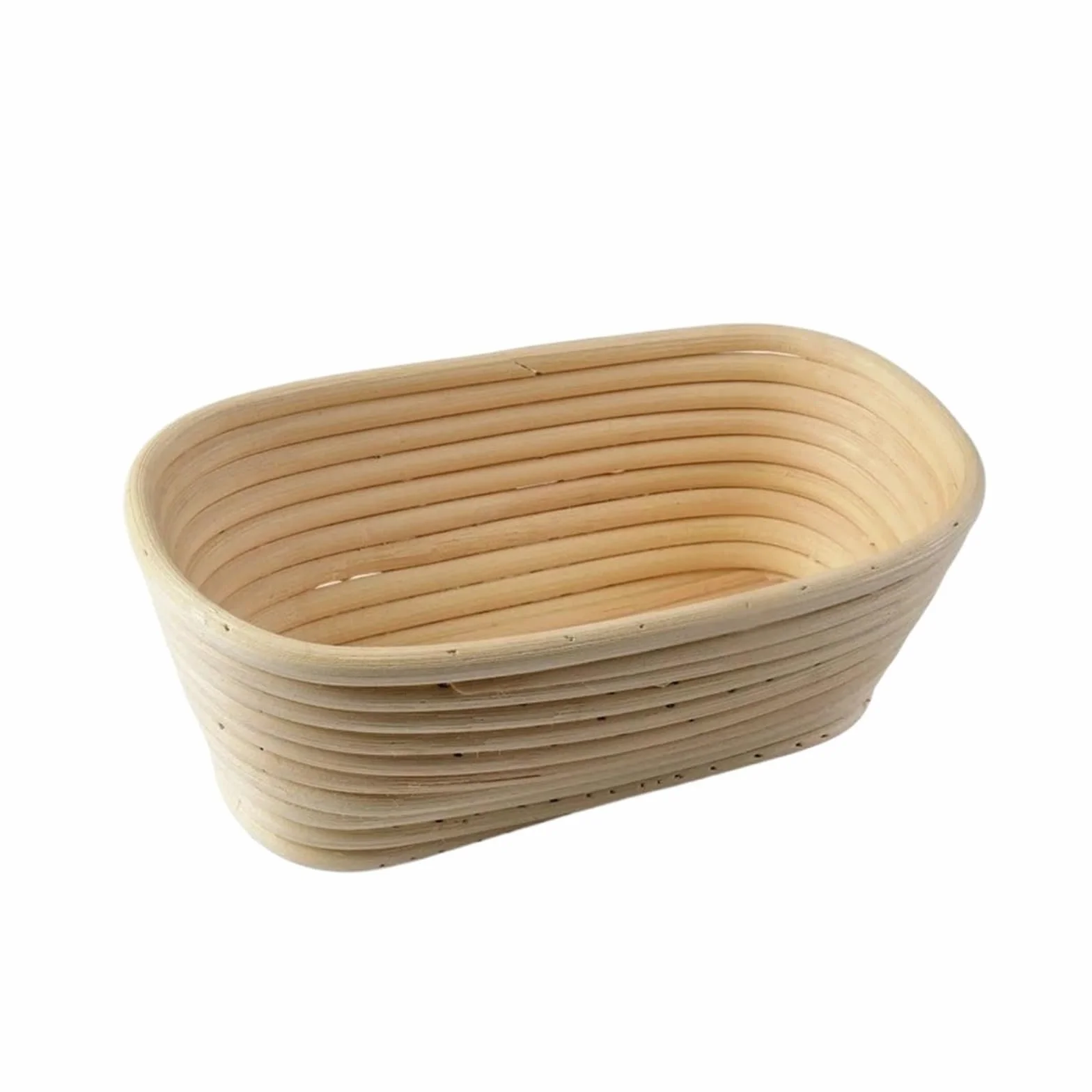 1 szt. Owalny/kołowy/trójkątny koszyk na chleb z rattanu i wikliny do fermentacji ciasta, narzędzie kuchenne chleba(Oval 21x15x8cm)