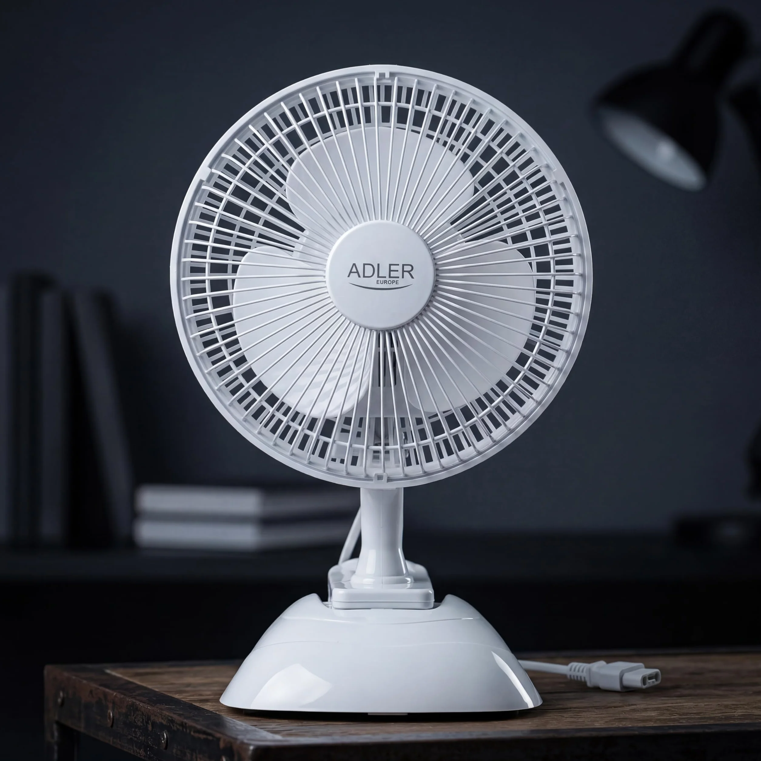 Adler AD 7317 Wentylator 15 cm z klipsem i podstawą