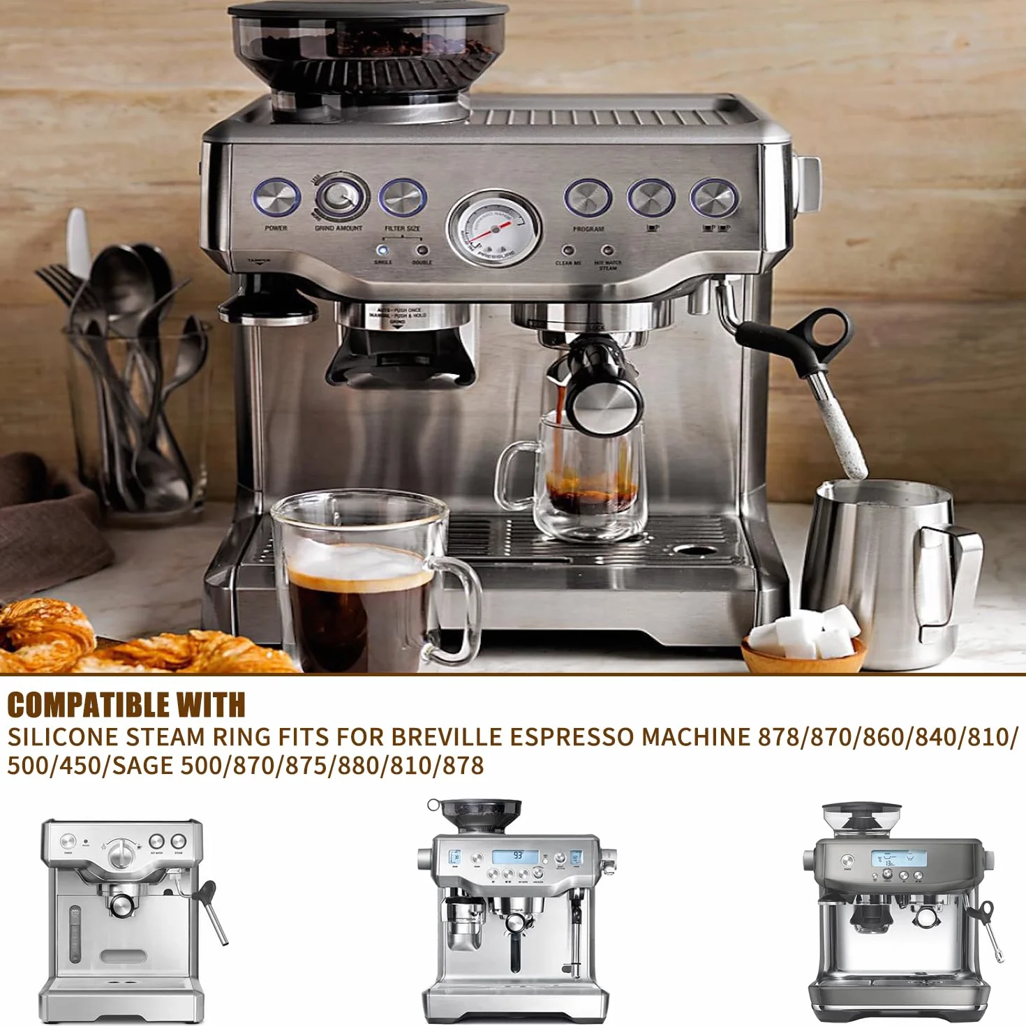 Zestaw 2 pierścieni uszczelniających do Sage The Barista Express i Breville BES875UK, SES875BKS, SES875, SES875BTR2GUK1